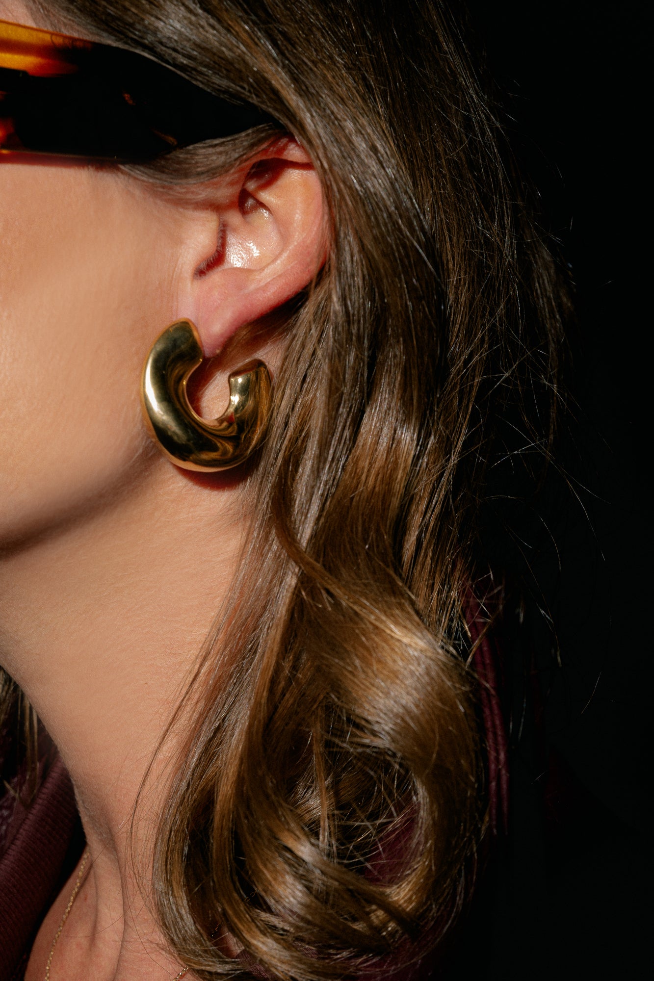 Chunky hoops gold