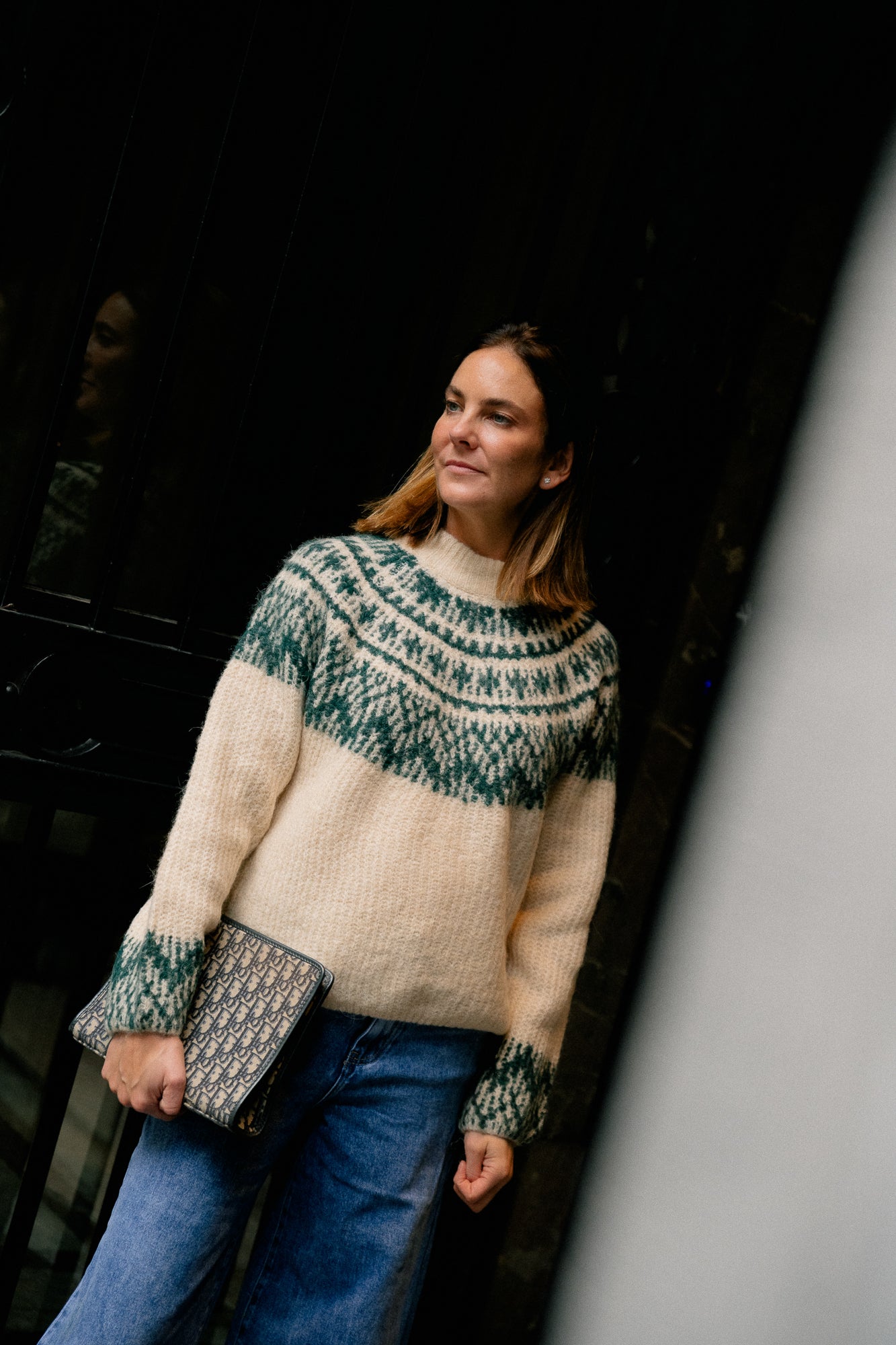 YASLiri wool blend knit pullover birch ponderosa