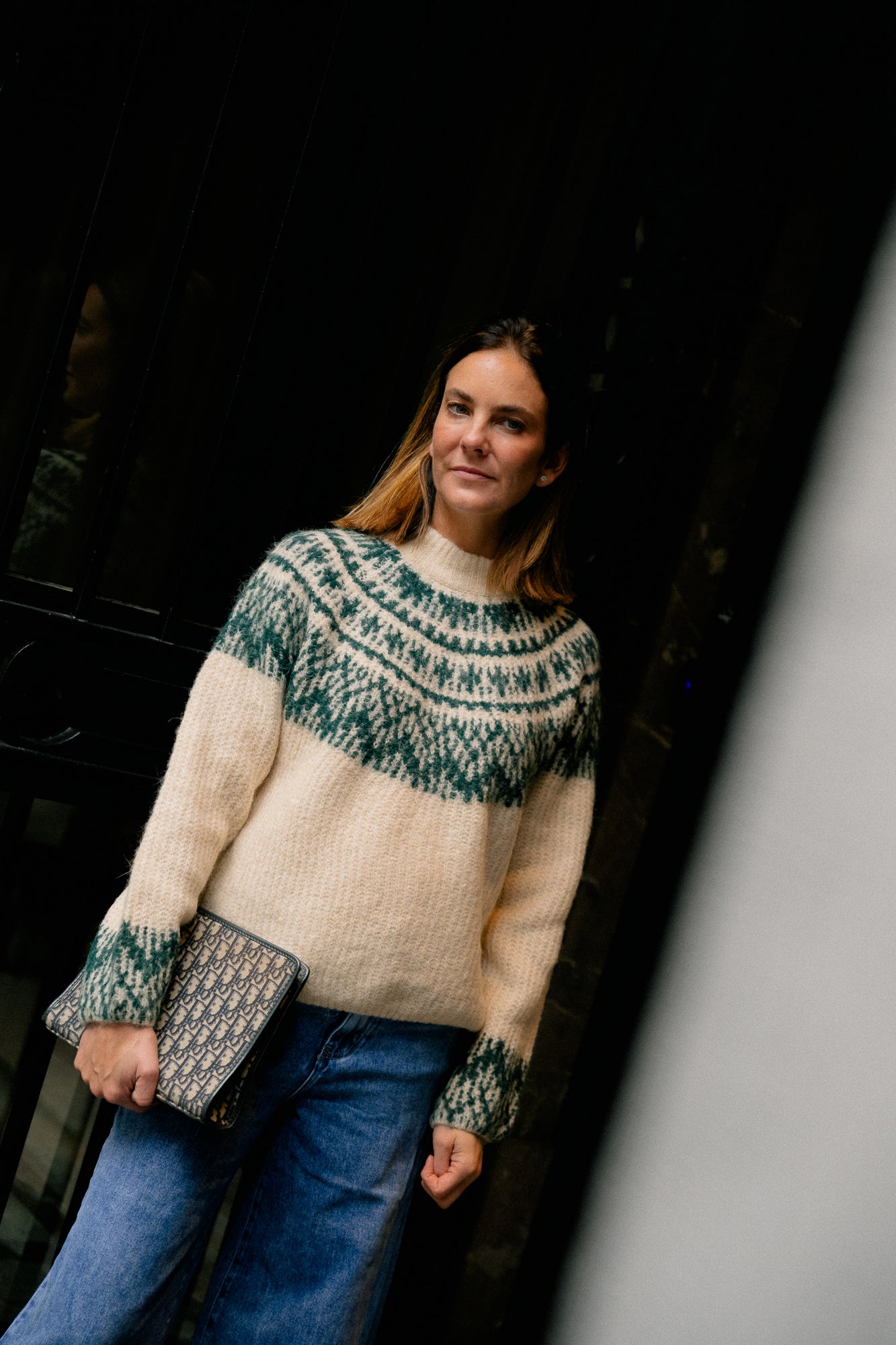 YASLiri wool blend knit pullover birch ponderosa
