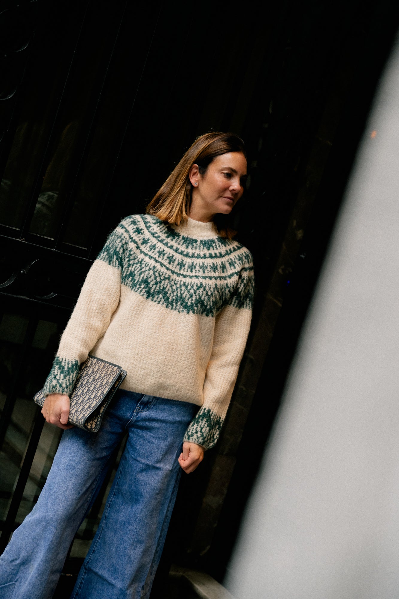 YASLiri wool blend knit pullover birch ponderosa