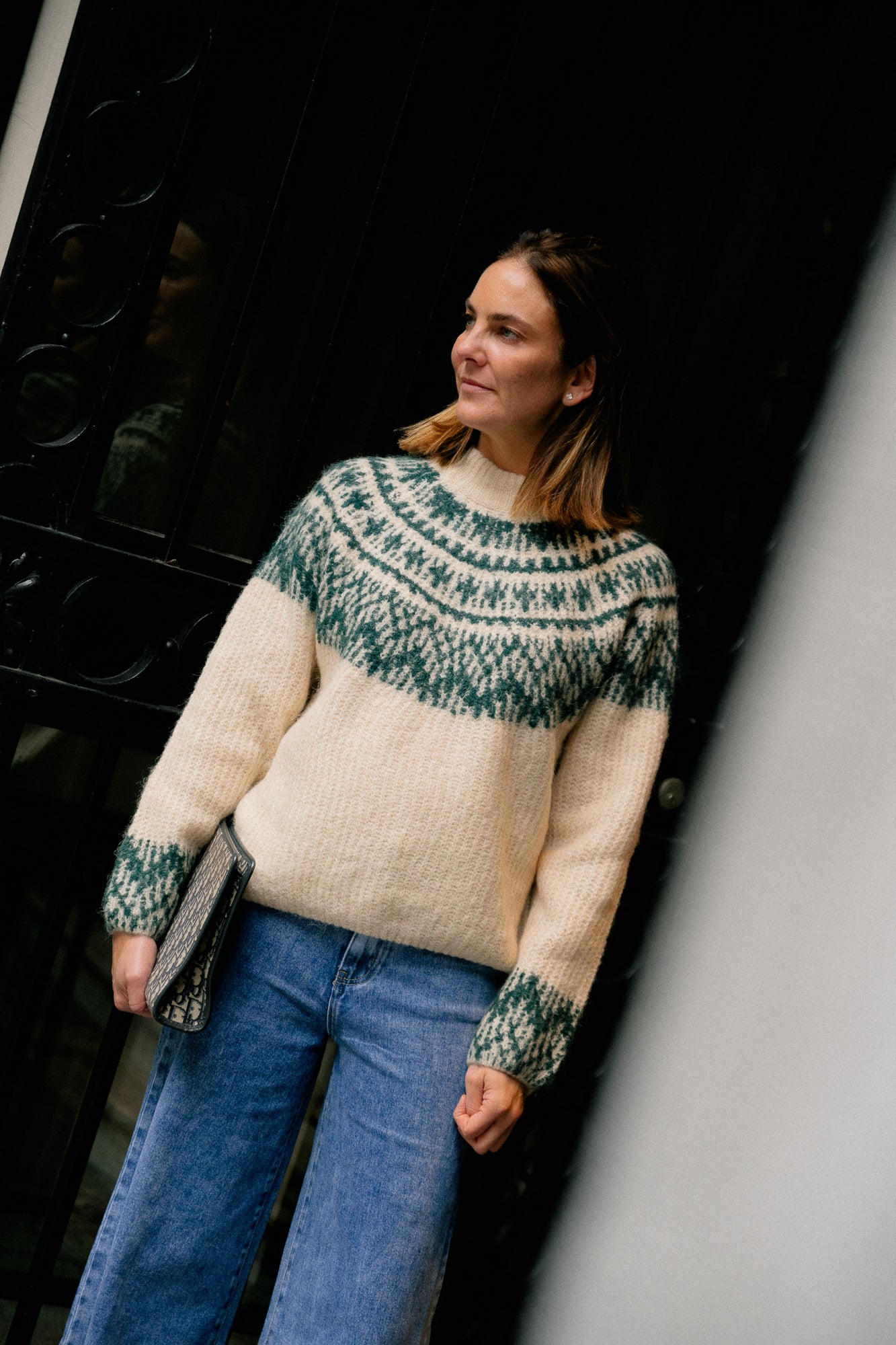 YASLiri wool blend knit pullover birch ponderosa