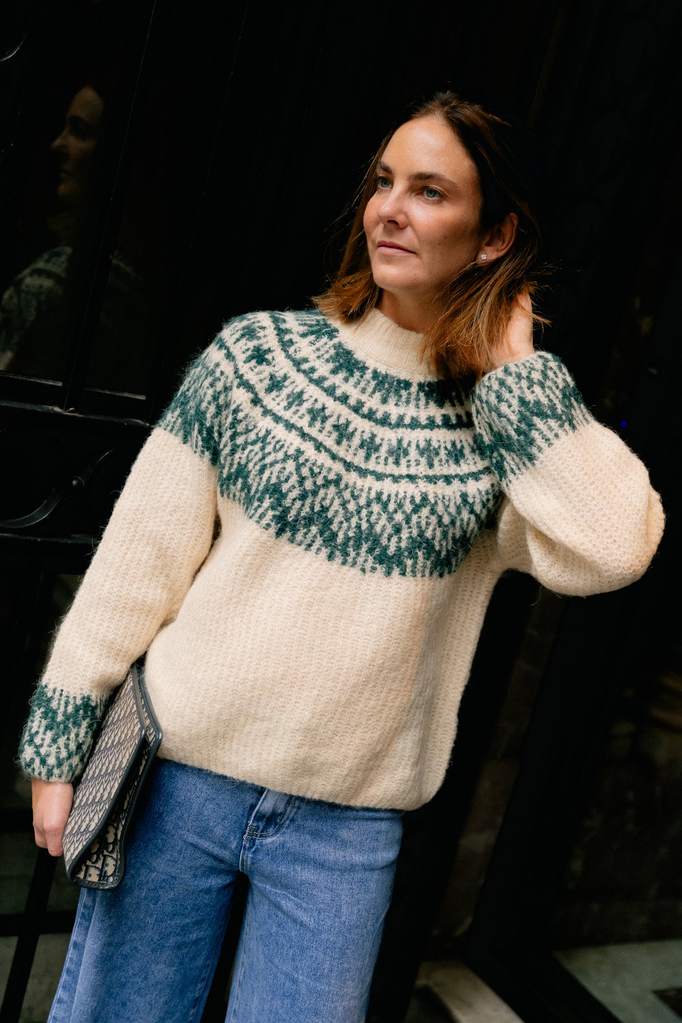 YASLiri wool blend knit pullover birch ponderosa