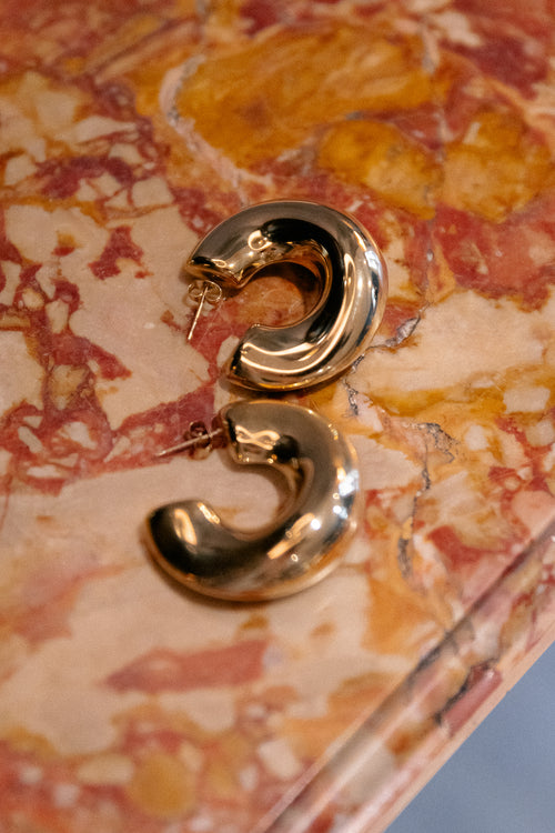 Chunky hoops gold