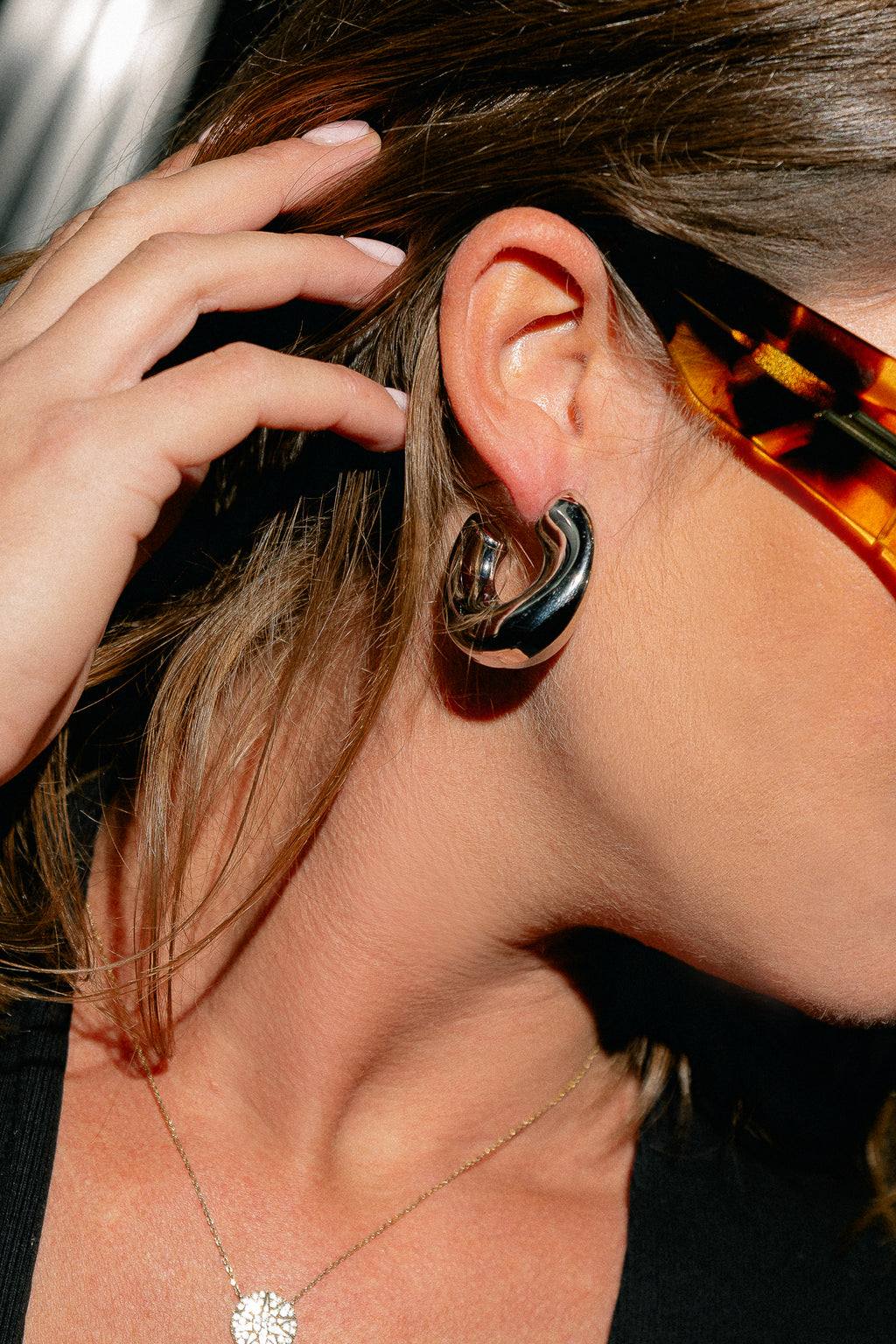 Chunky hoops silver