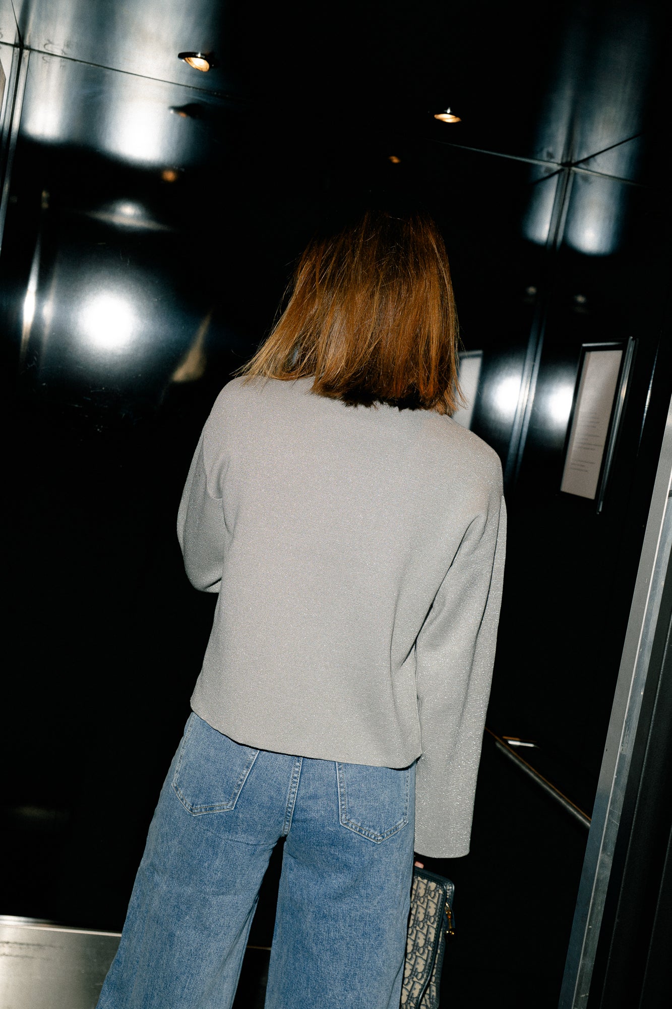 YASCastor LS knit pullover silver