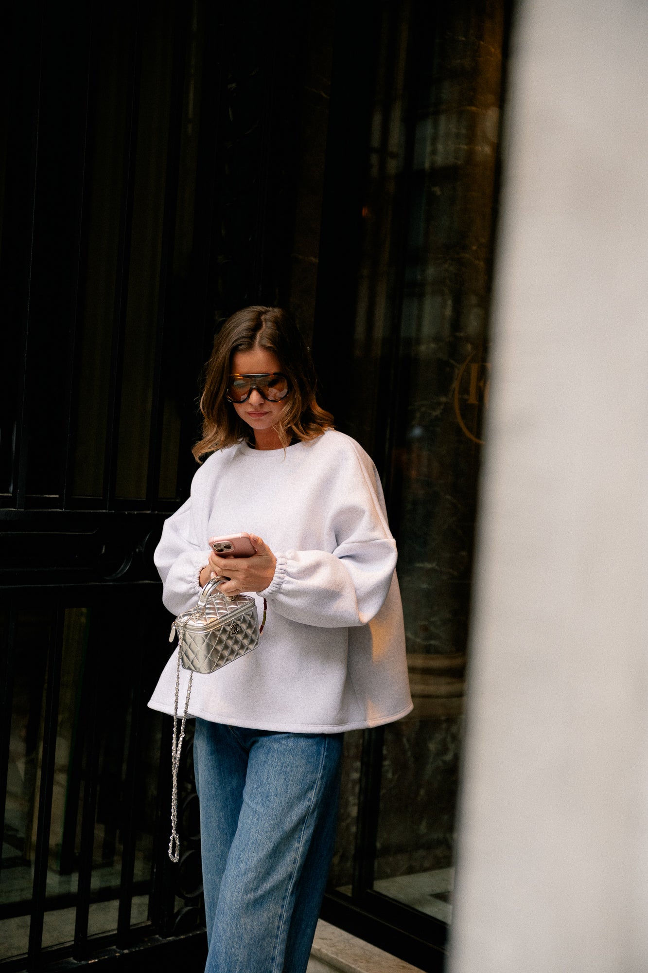 ORIGINAL Salut sweater baby blue/light grey