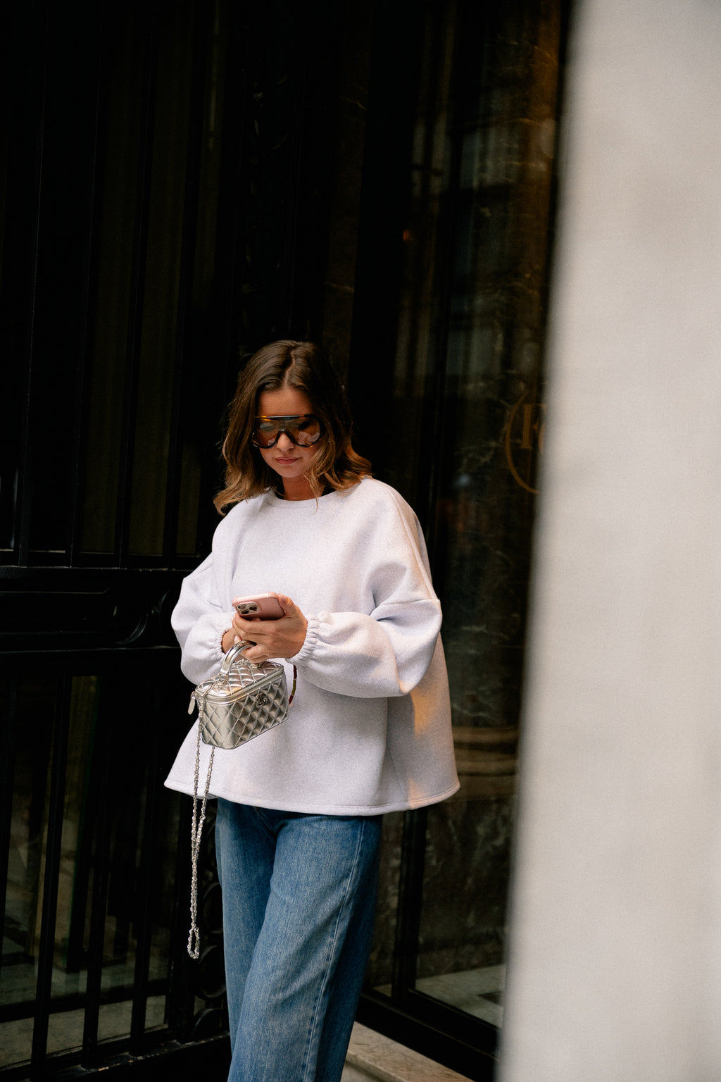 ORIGINAL Salut sweater baby blue/light grey