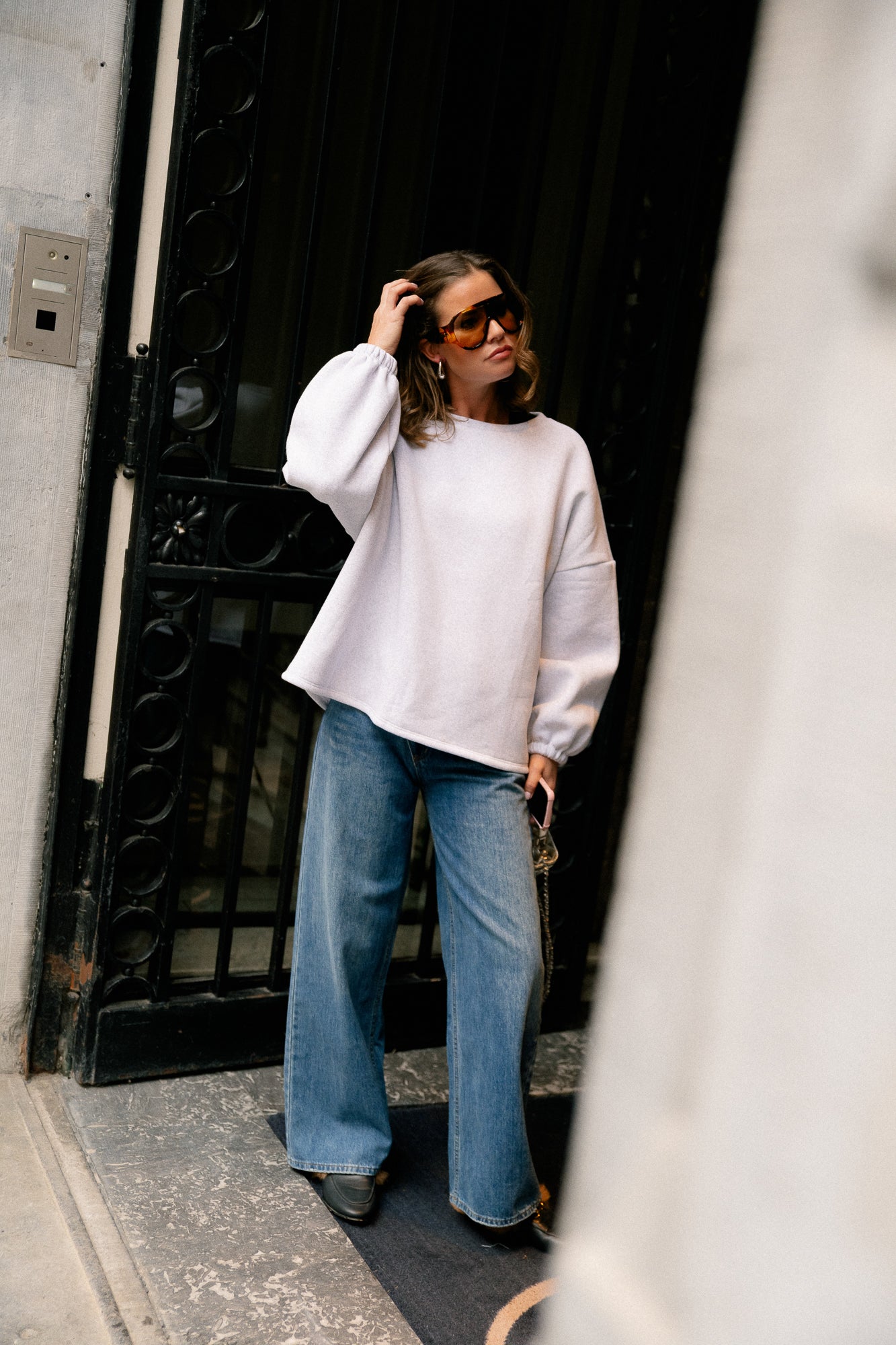 ORIGINAL Salut sweater baby blue/light grey