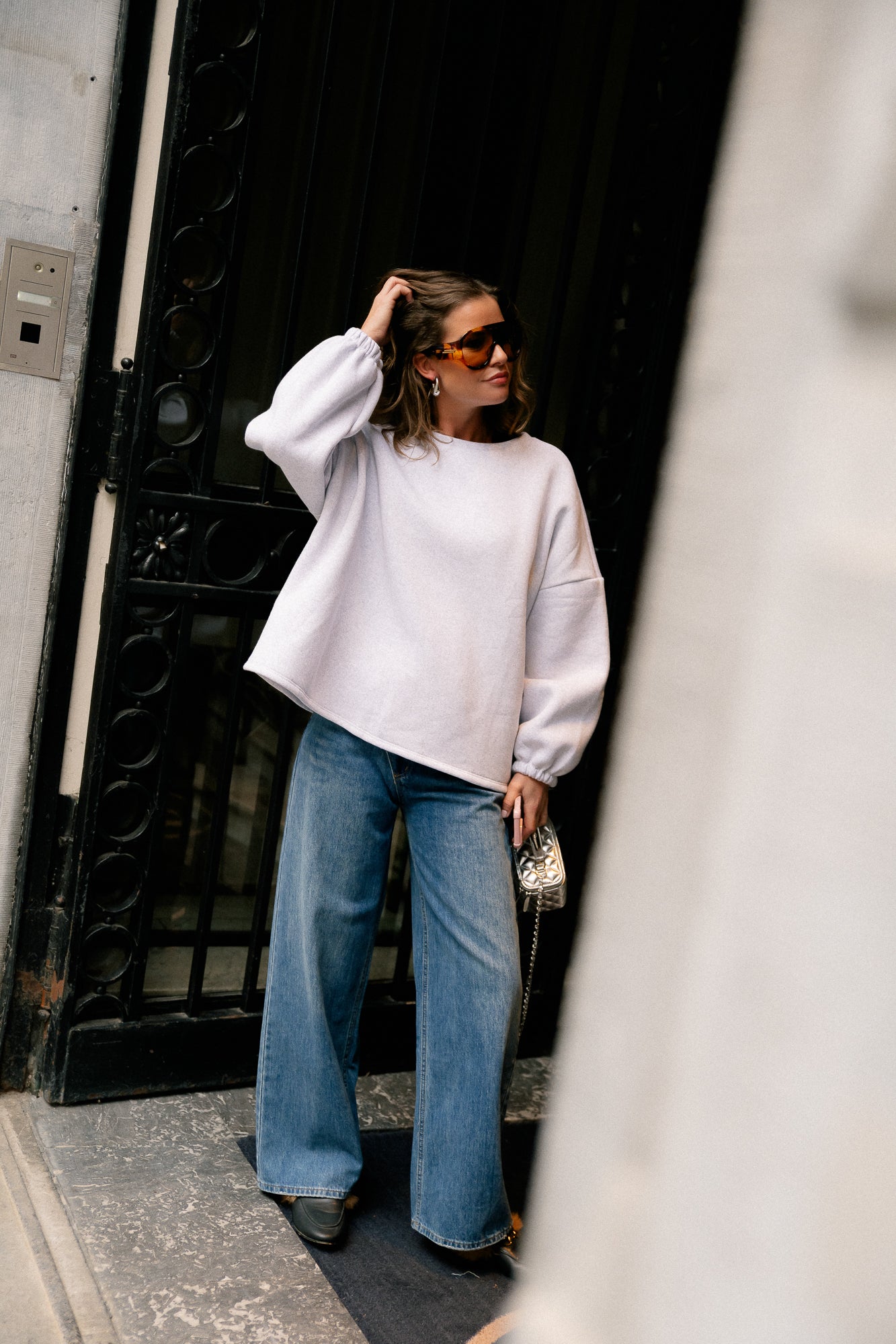 ORIGINAL Salut sweater baby blue/light grey