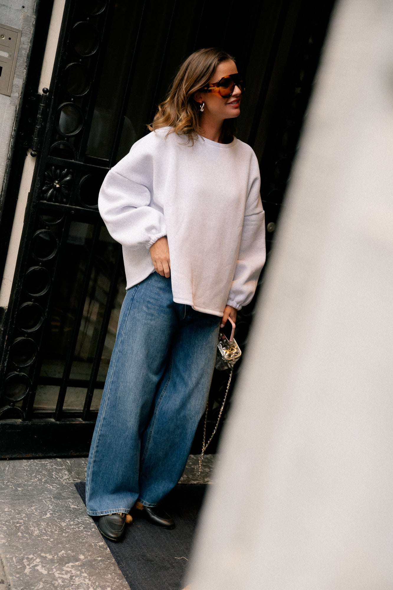 ORIGINAL Salut sweater baby blue/light grey