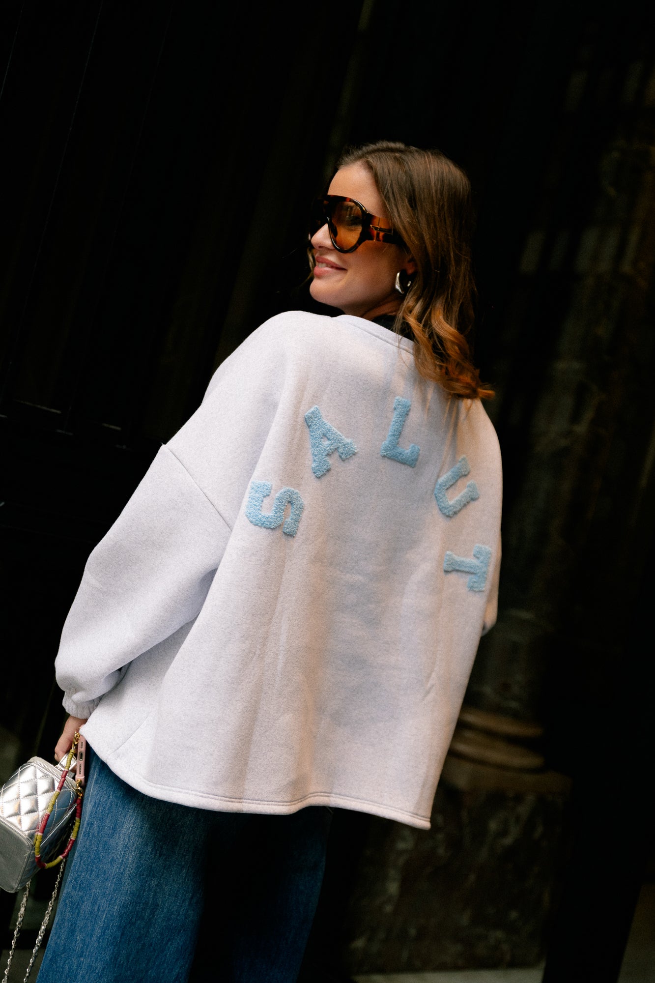 ORIGINAL Salut sweater baby blue/light grey