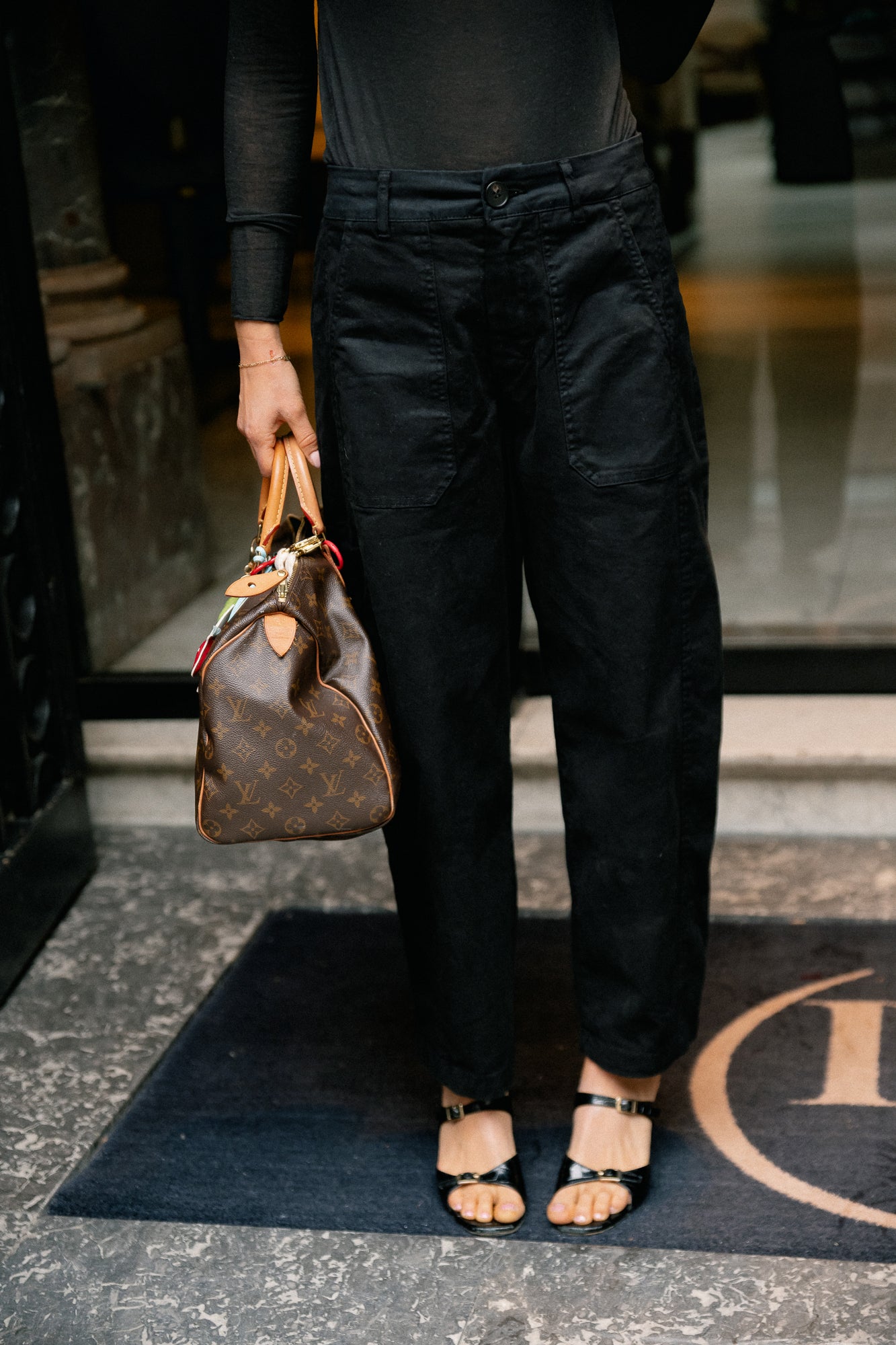 Bree balloon fit pants black
