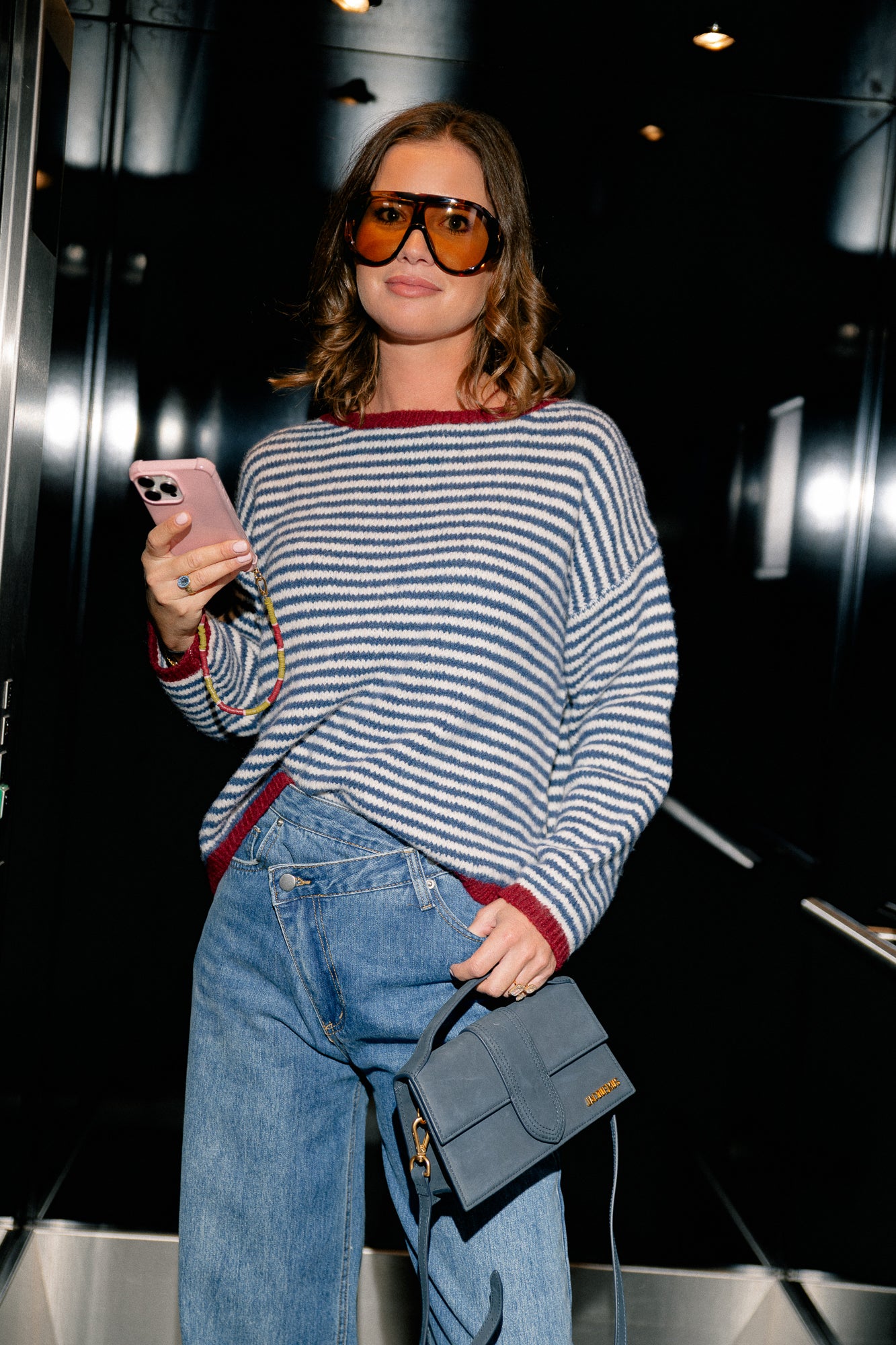 Josie striped jumper navy/ecru