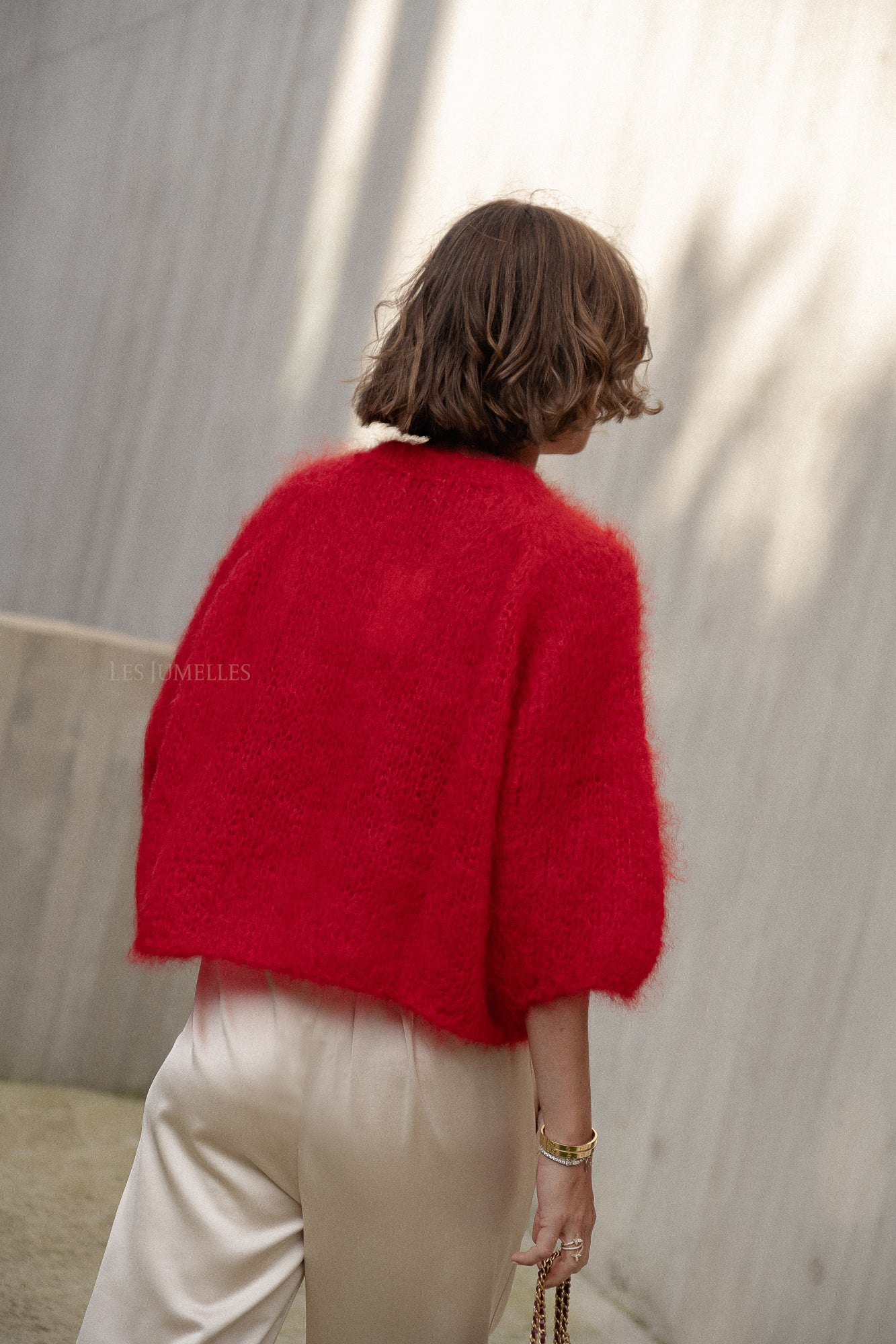 Maira Mohairpullover rot