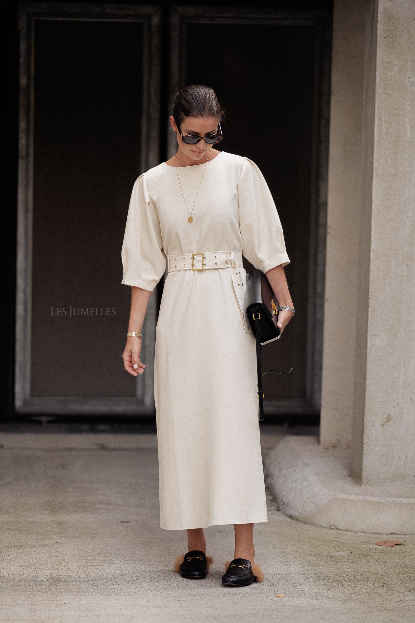 Robe Agata blanc antique