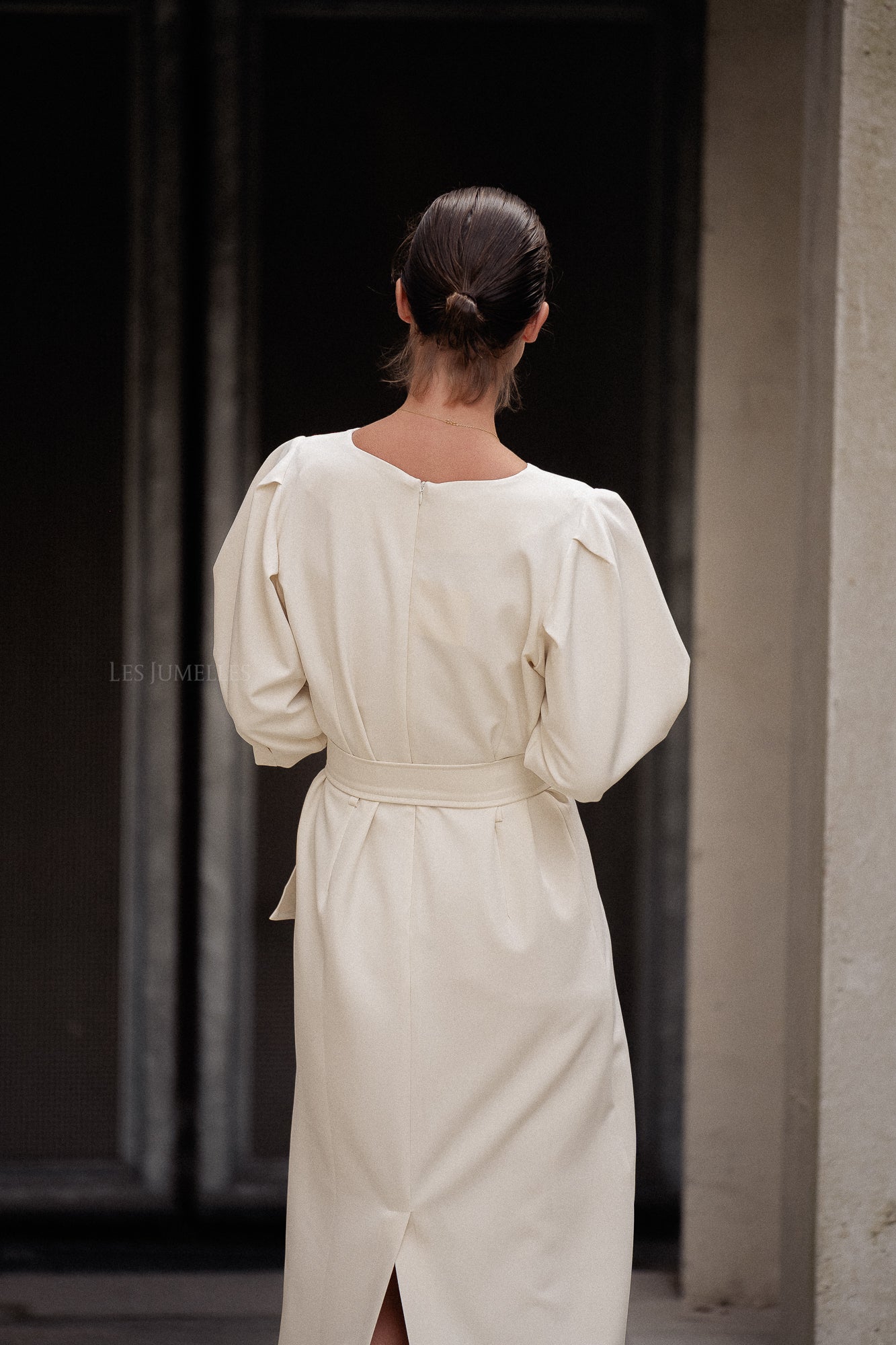 Robe Agata blanc antique