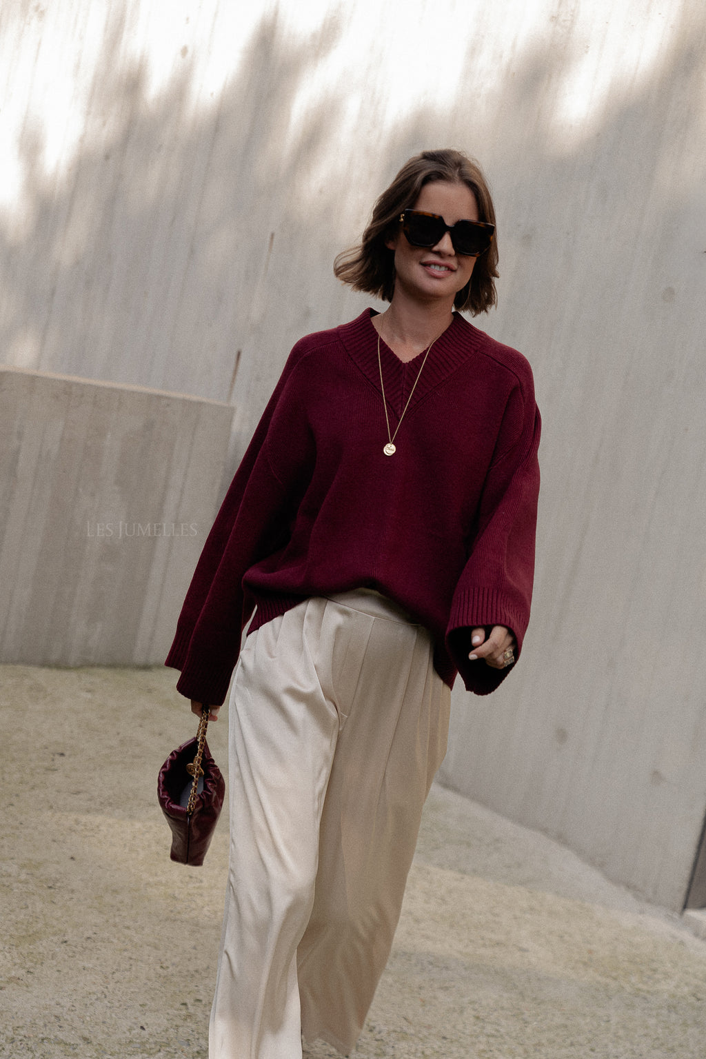 Pull Solveig bordeaux