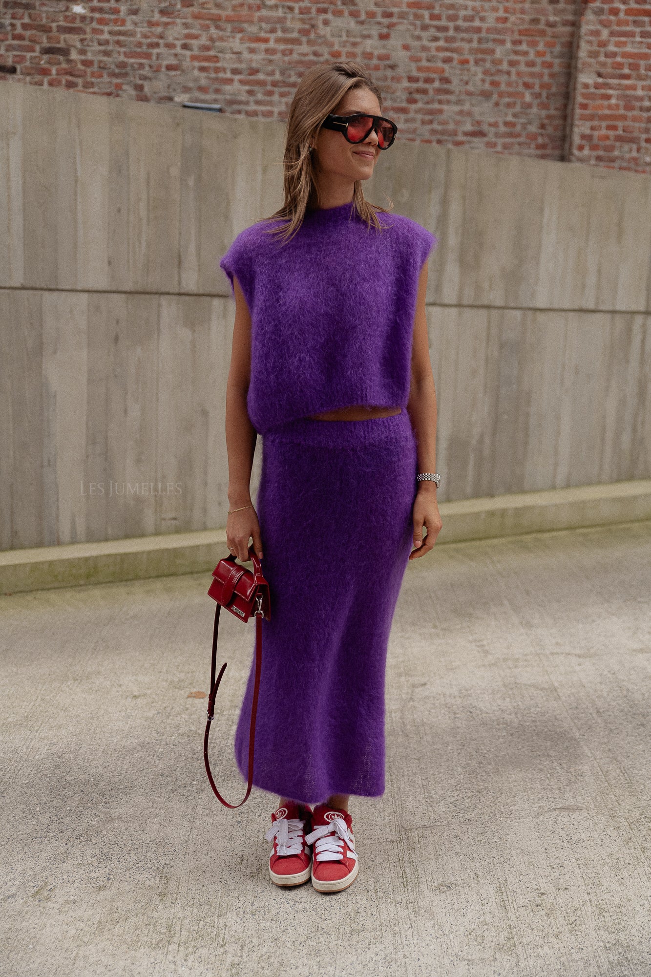 Haut en tricot Romee violet