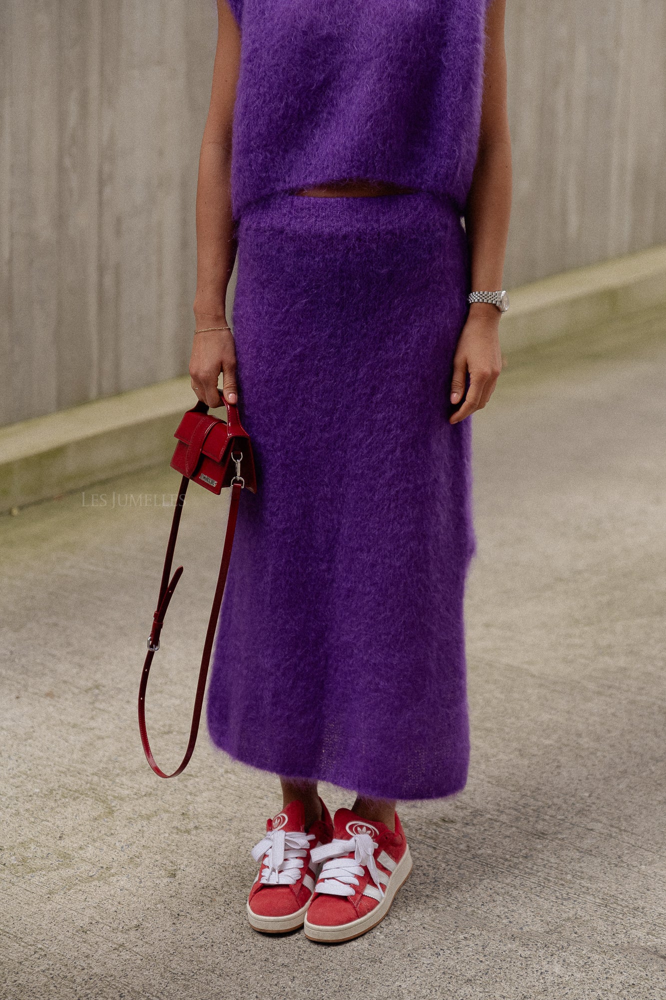 Romee knitted skirt purple