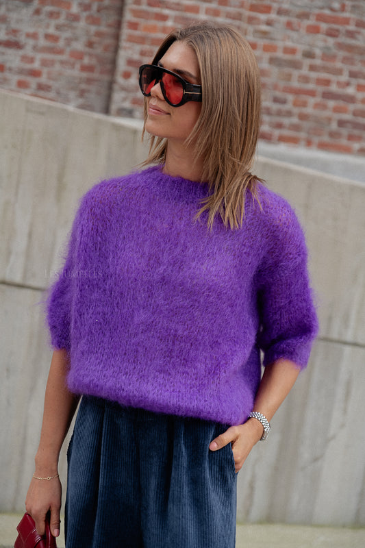 Les Jumelles Romee SS pull purple