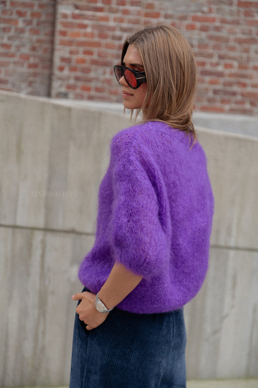 Les Jumelles Pull Romee SS violet