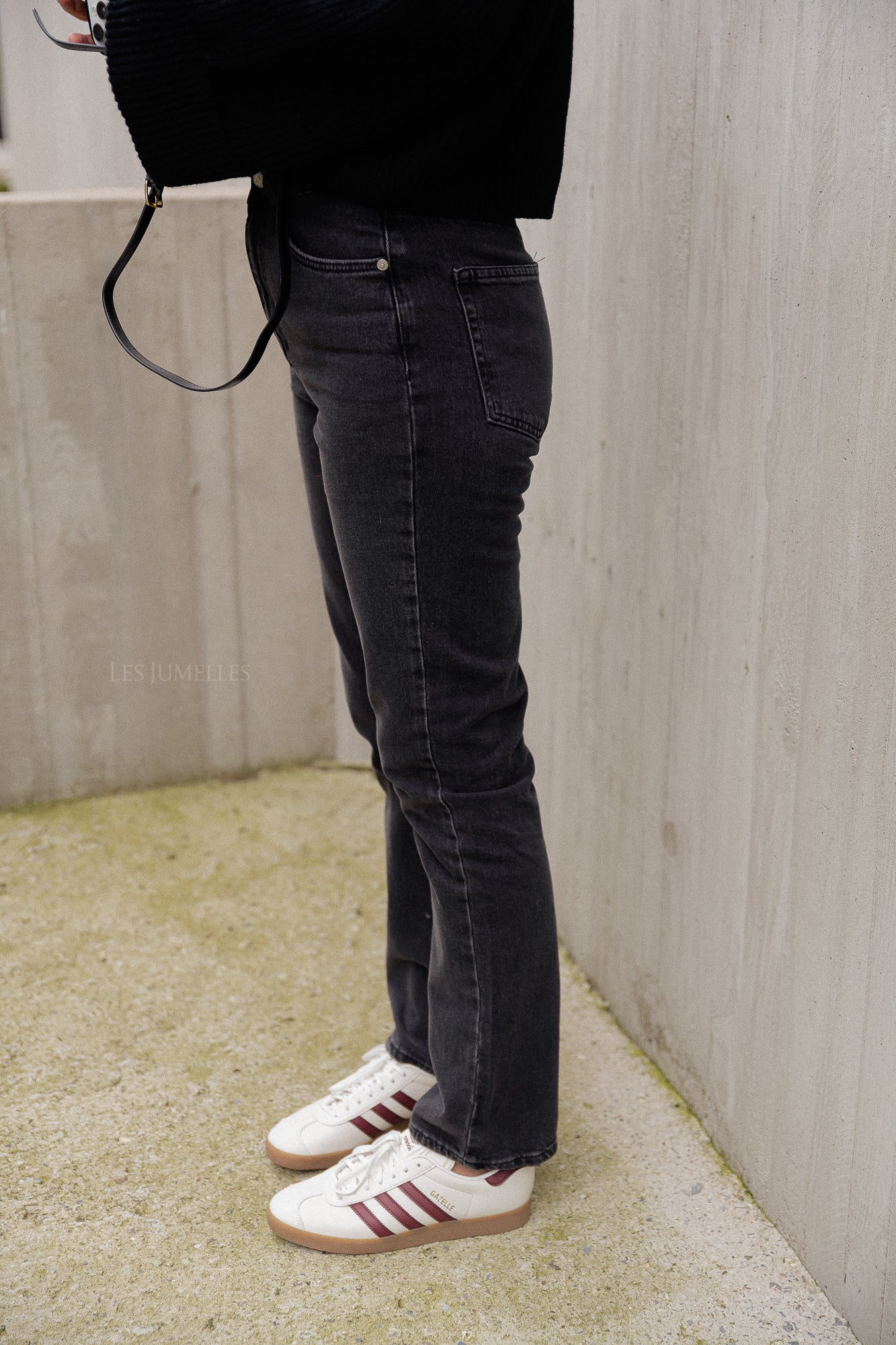 Xana denim broek zwart