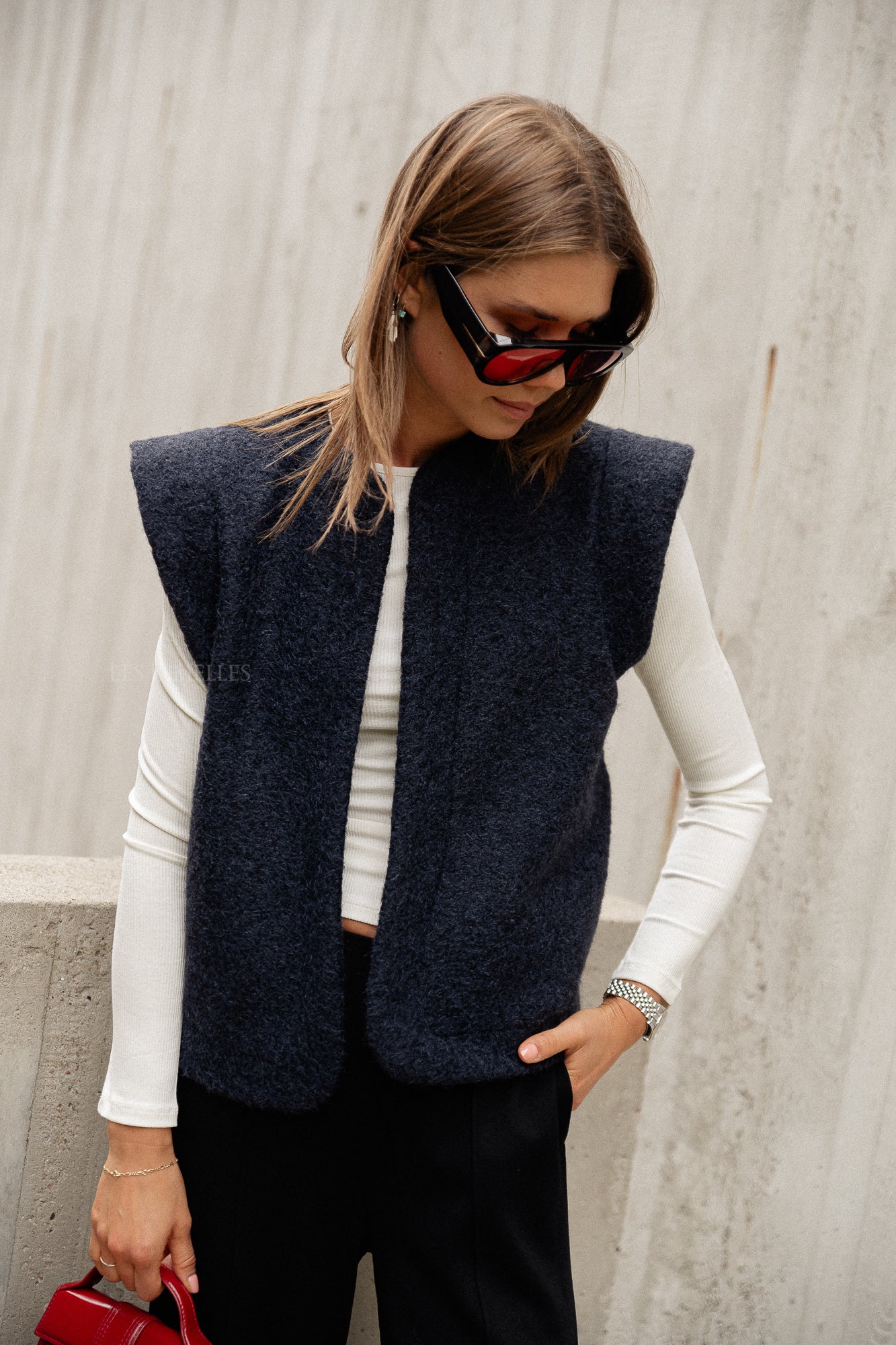 Gilet Abby bleu marine