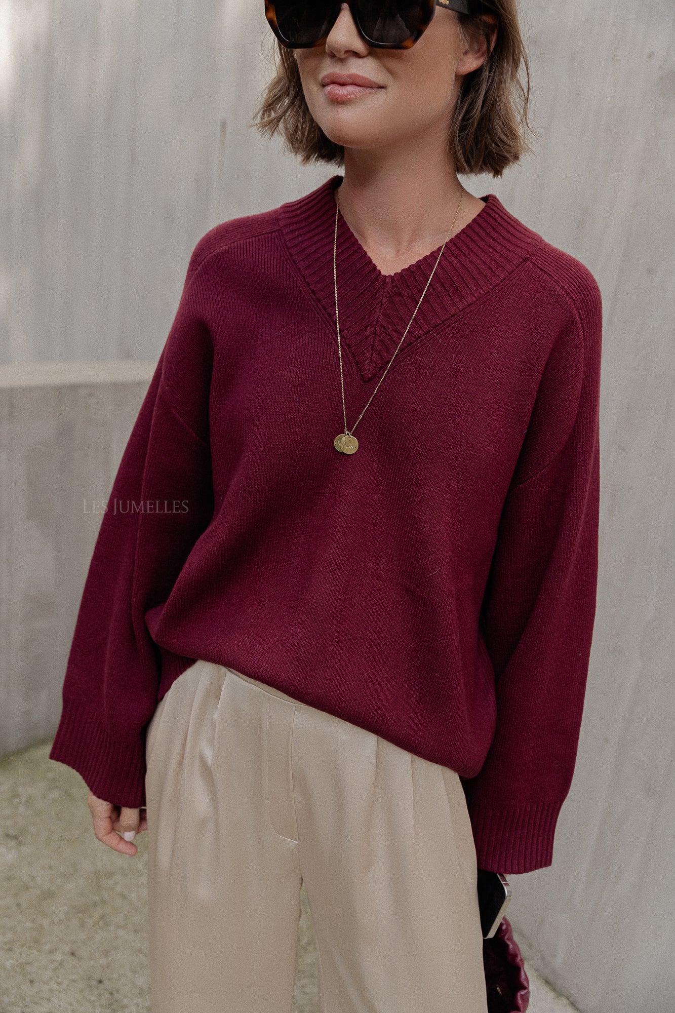 Pull Solveig bordeaux