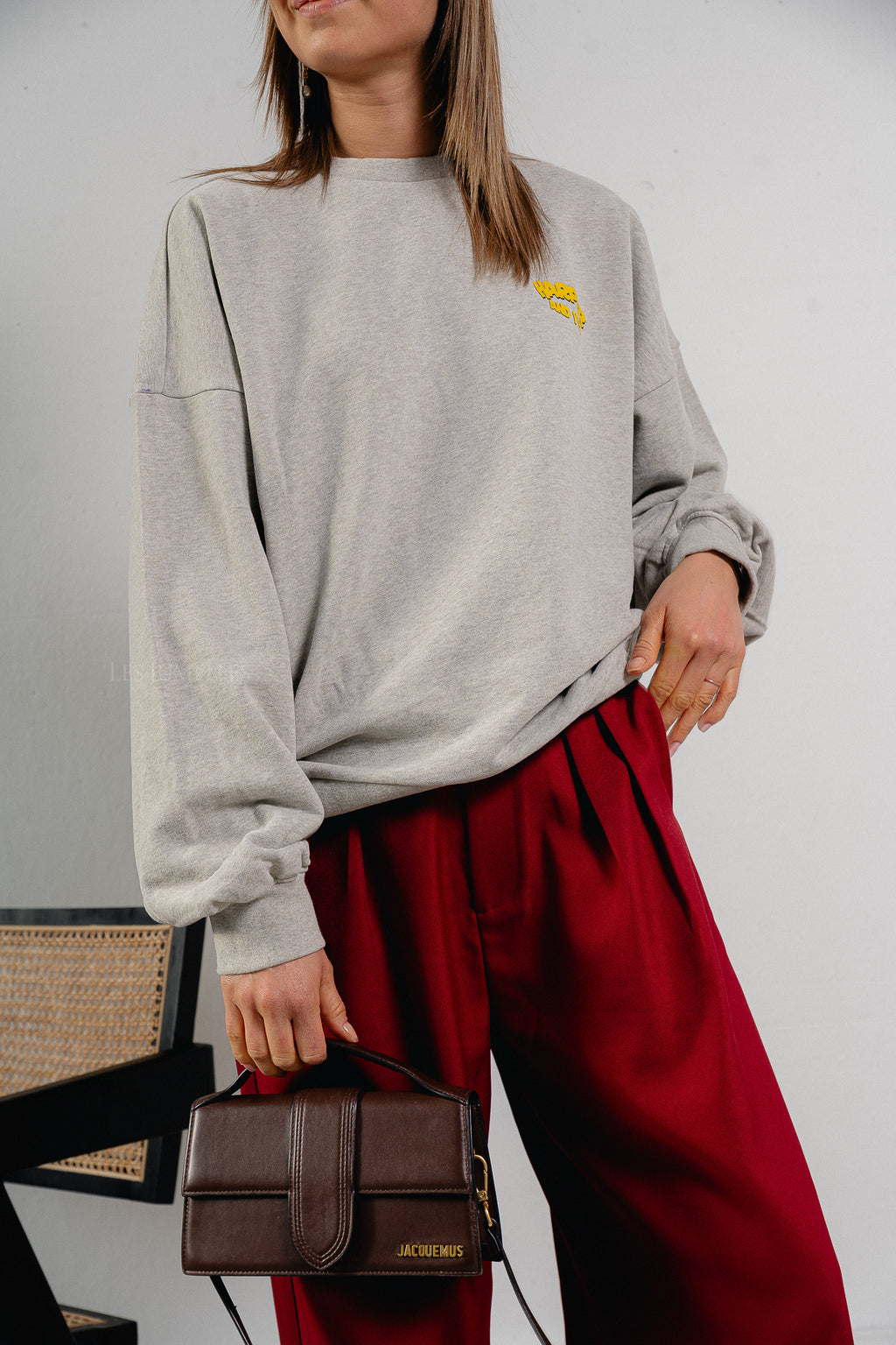 Rollthedice sweater grey melange