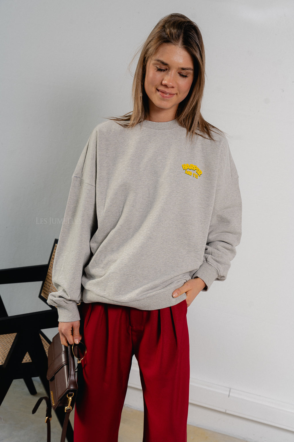 Rollthedice sweater grey melange