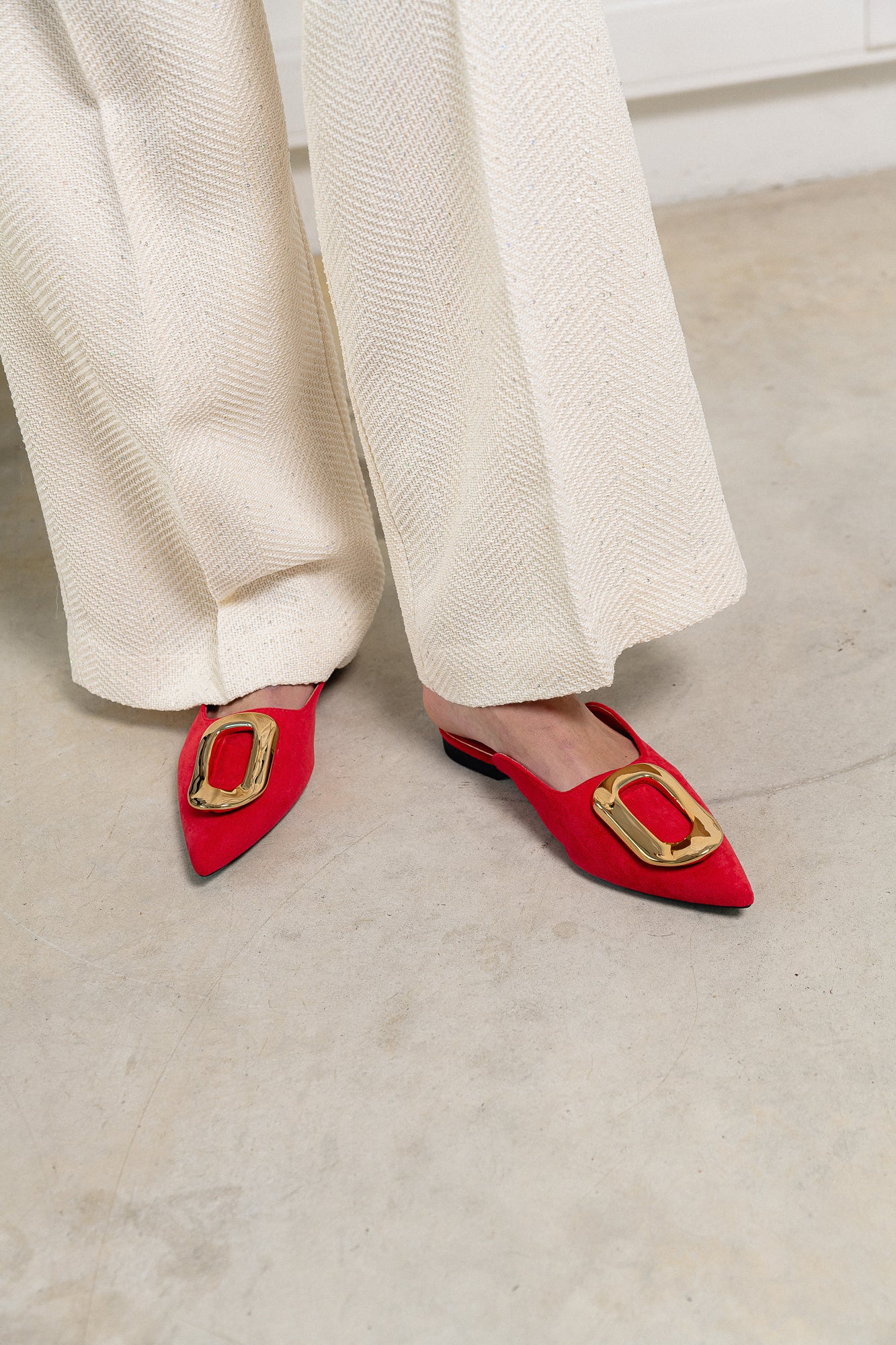 Macey loafer red