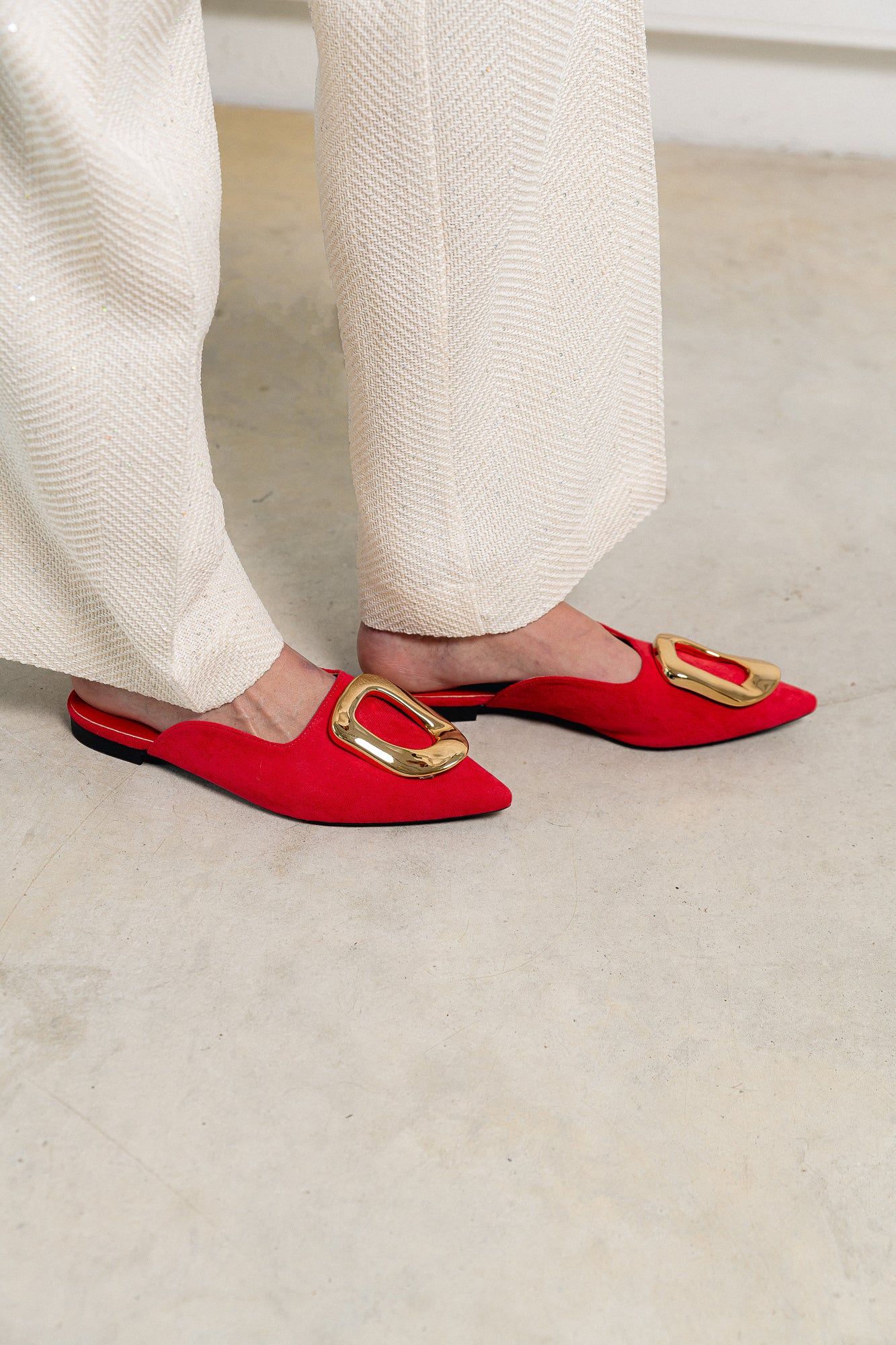 Macey loafer red