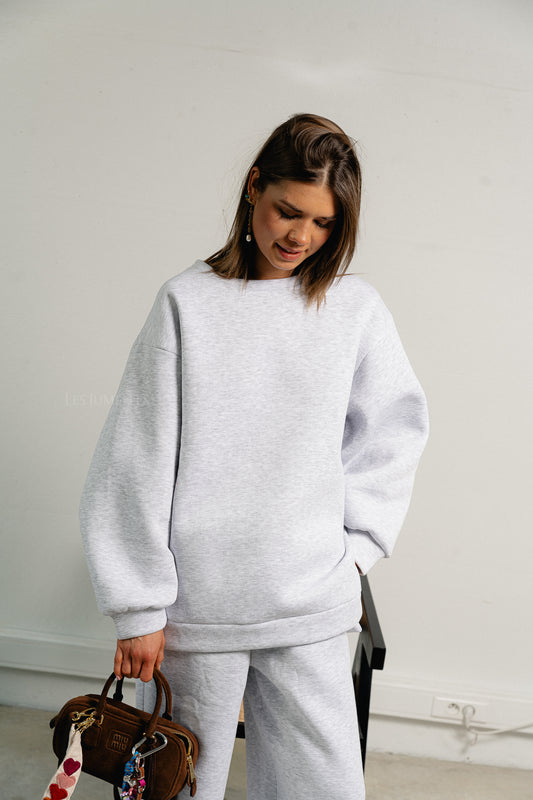 Les Jumelles Emelyne sweater light grey