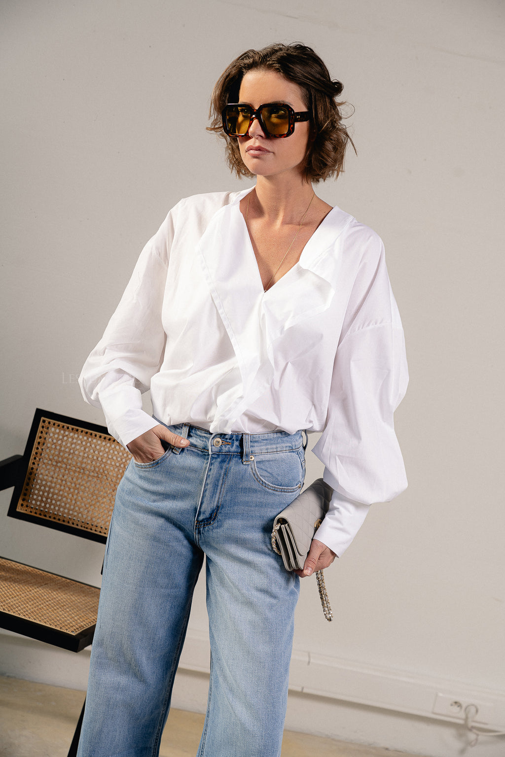 Gabrielle shirt white