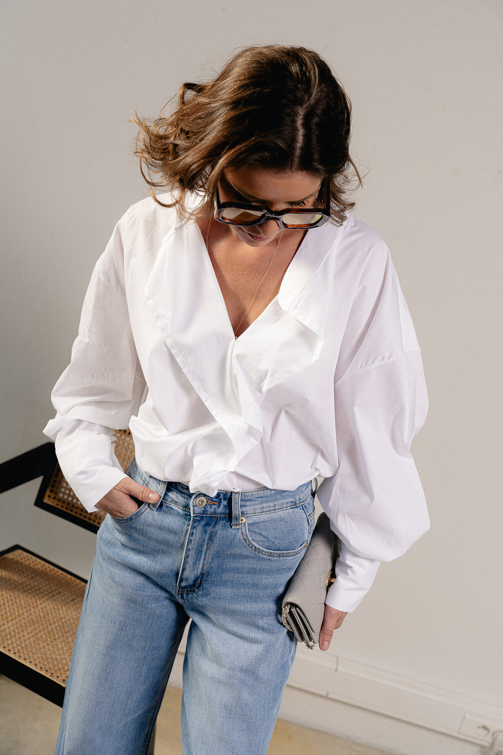 Gabrielle shirt white