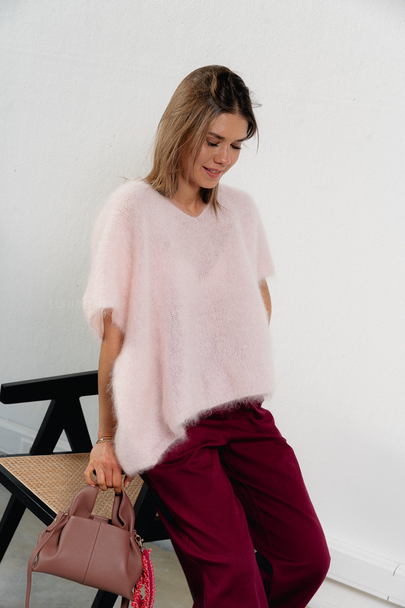 Odile jumper powder pink