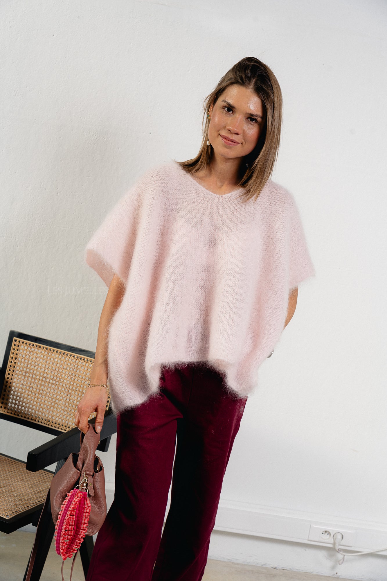 Odile jumper powder pink