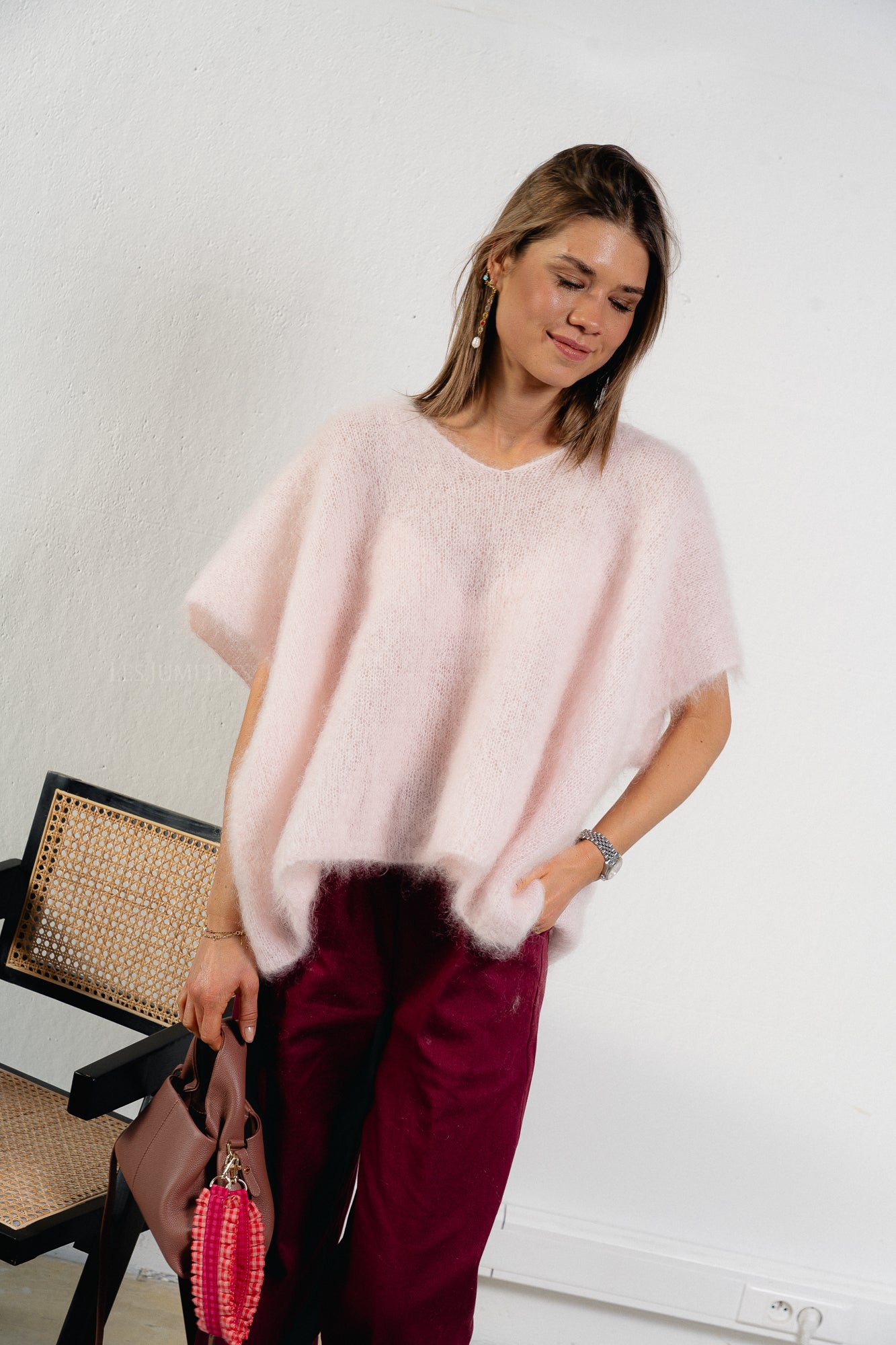 Odile jumper powder pink