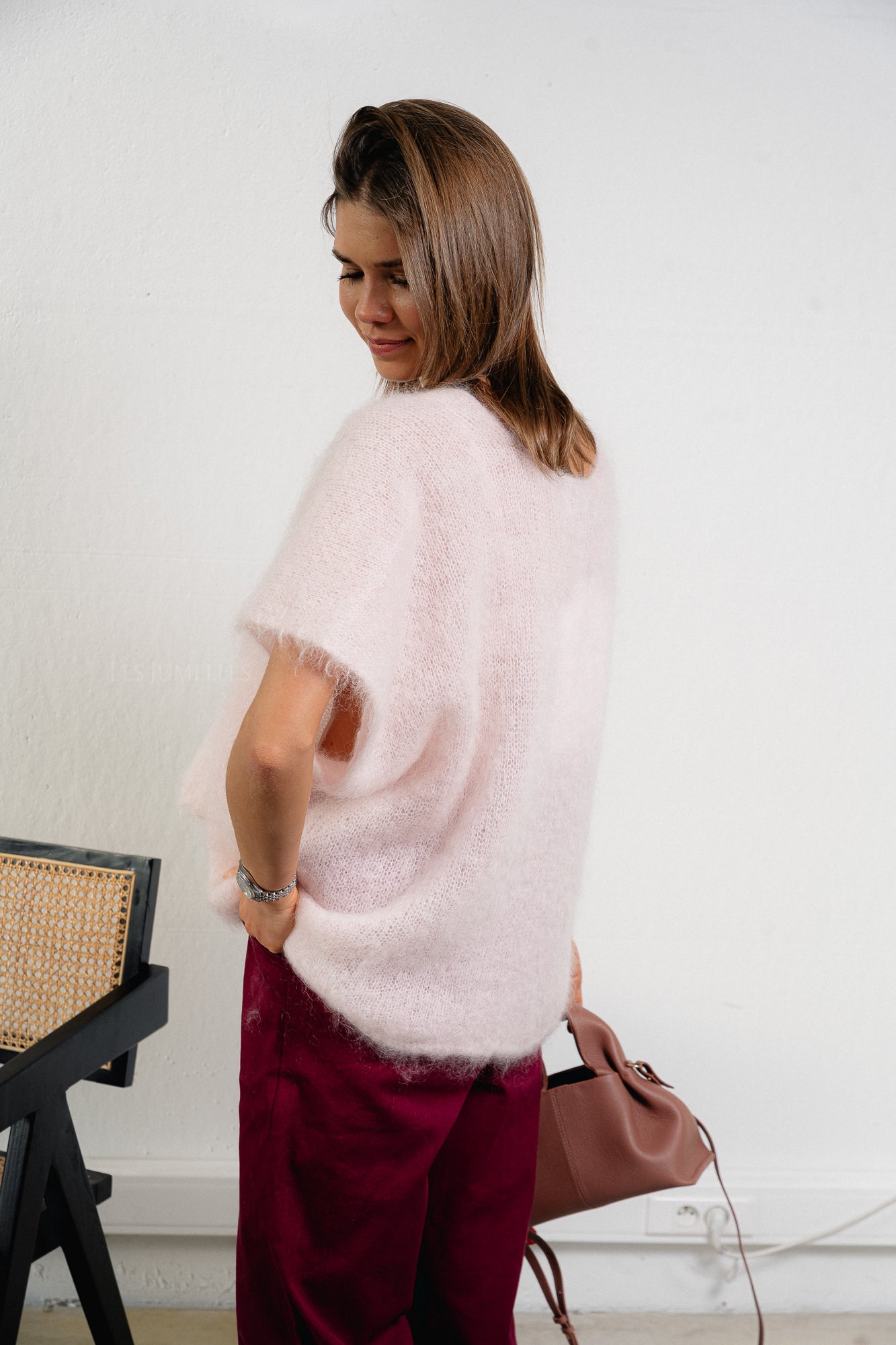 Odile jumper powder pink