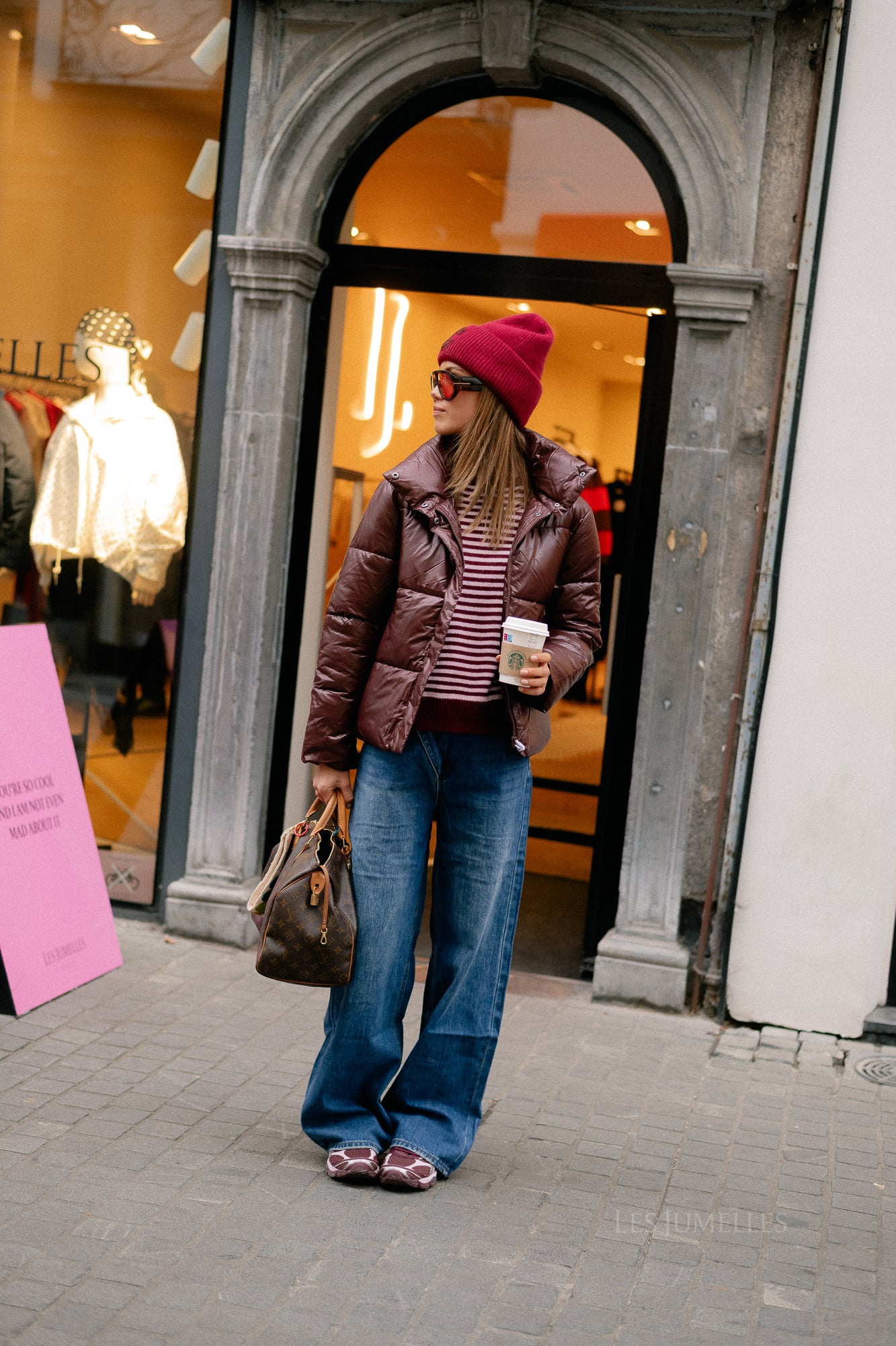 VILidda L/S shinny puffer short jacket fig