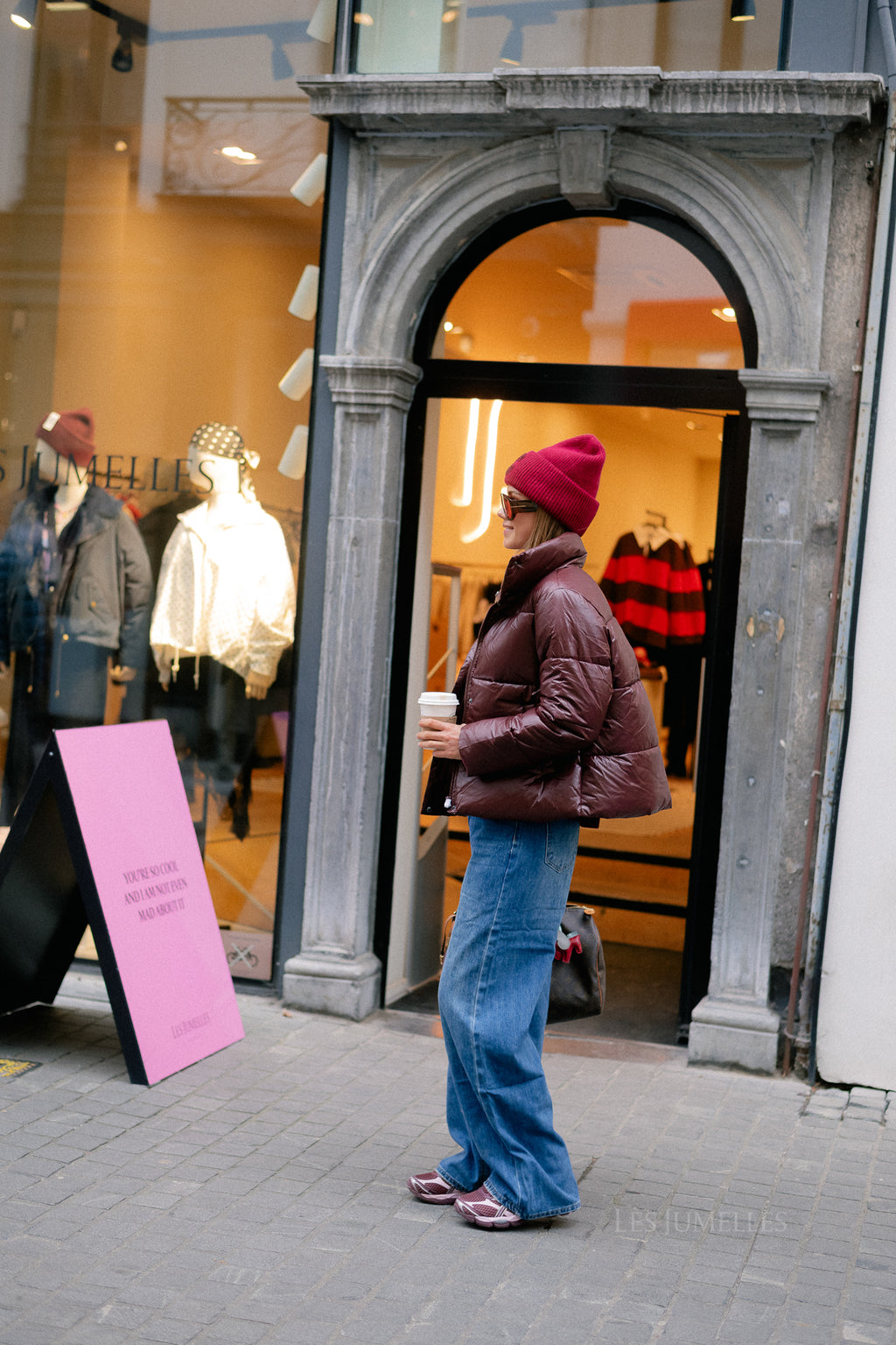 VILidda L/S shinny puffer short jacket fig