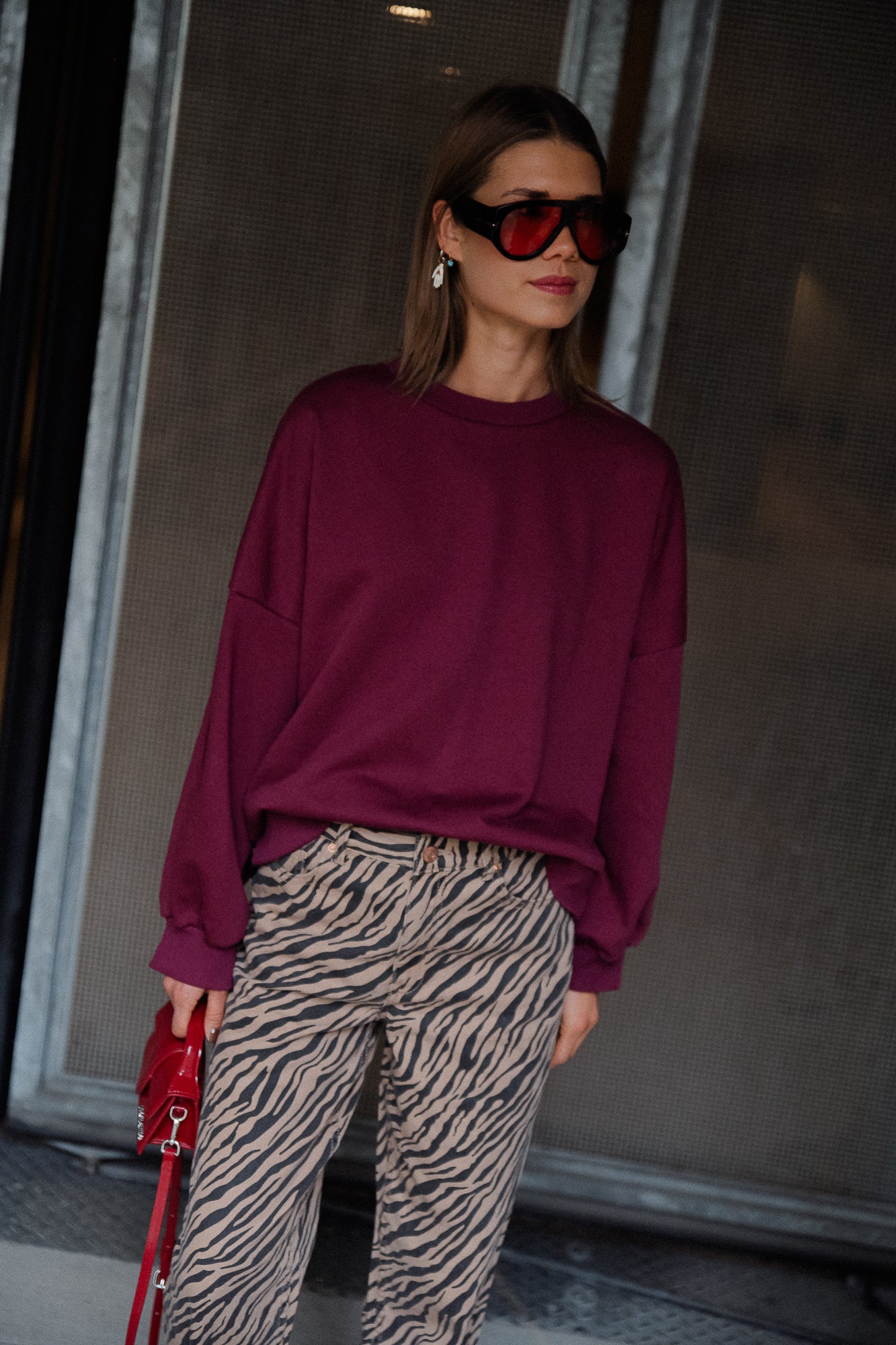 Jolie Pullover Bordeaux