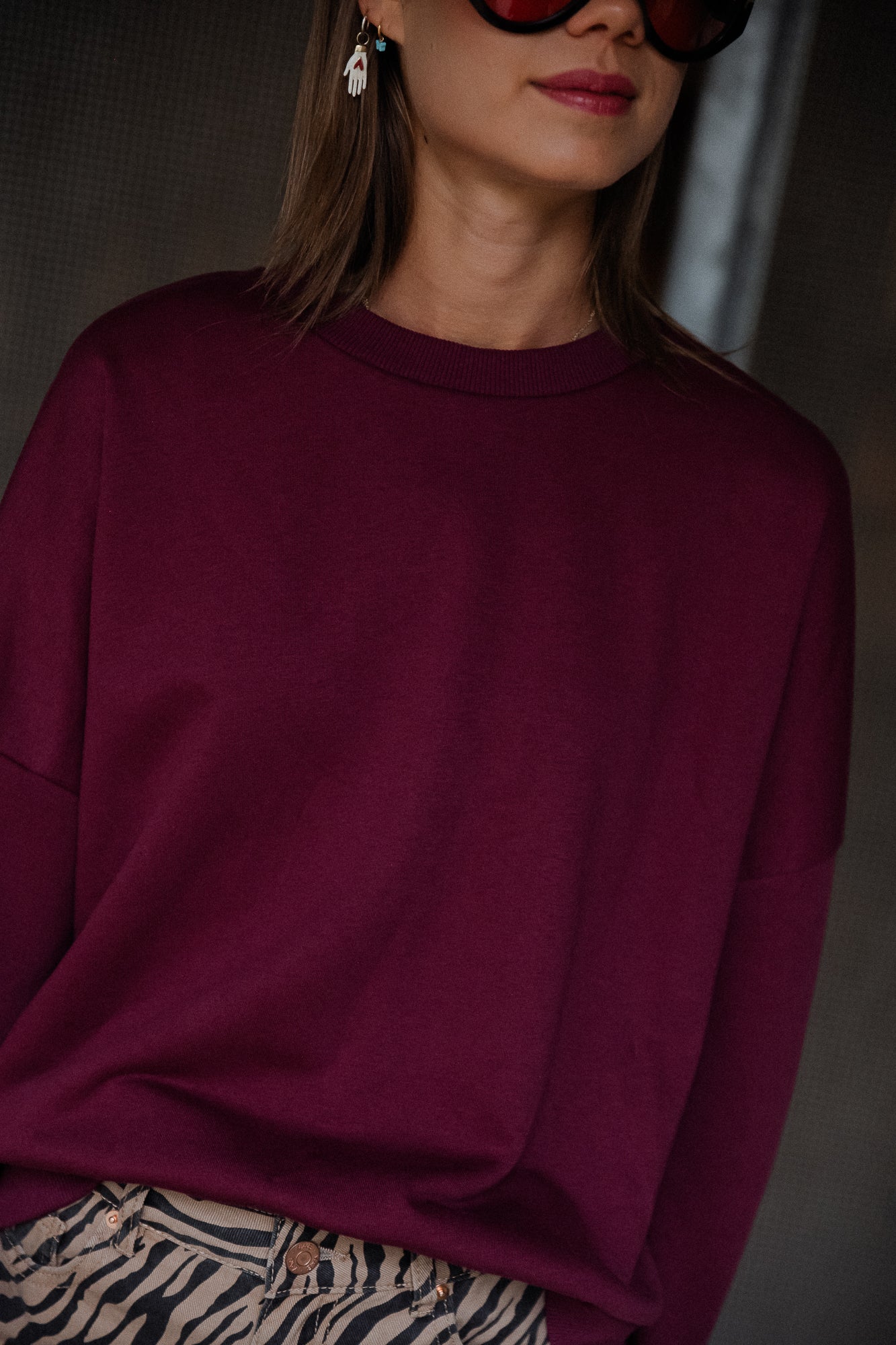 Jolie sweater burgundy