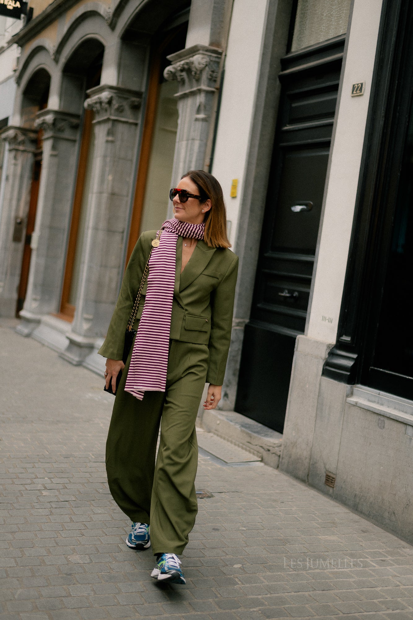 Donna cropped blazer khaki