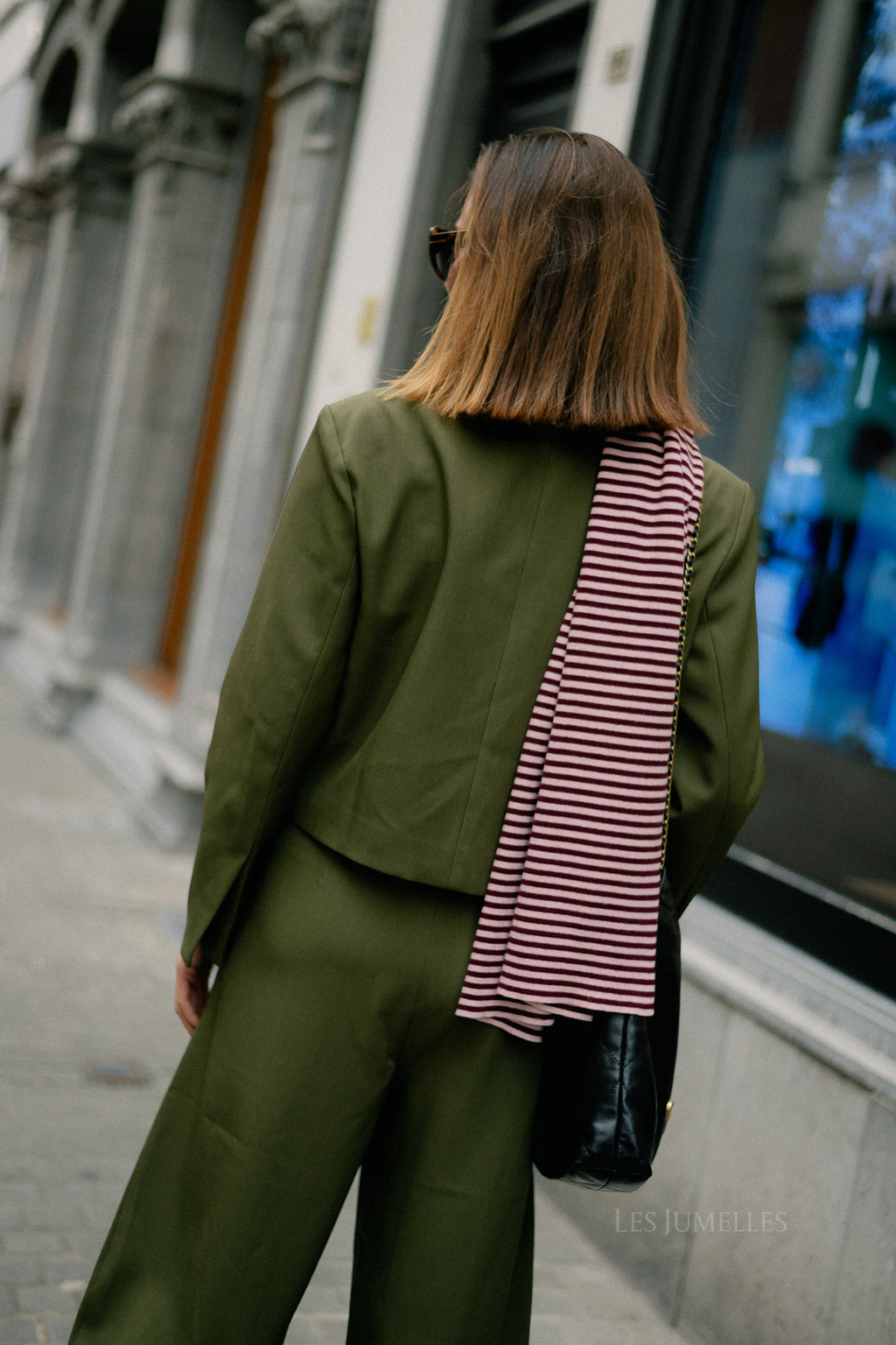 Donna cropped blazer khaki