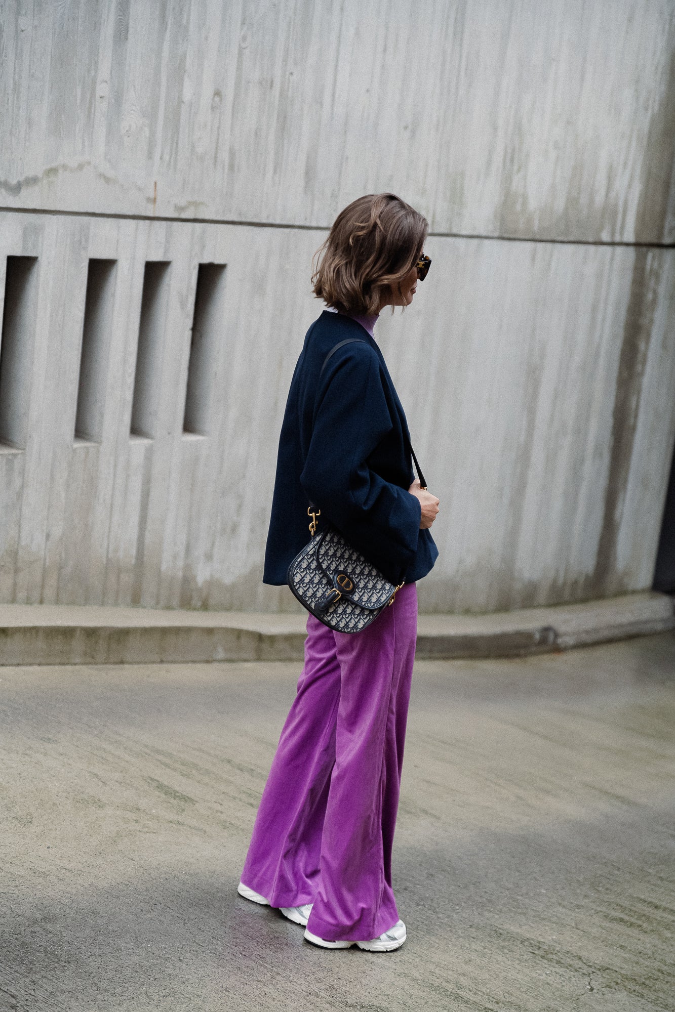 Louane Oversized-Jacke Marineblau