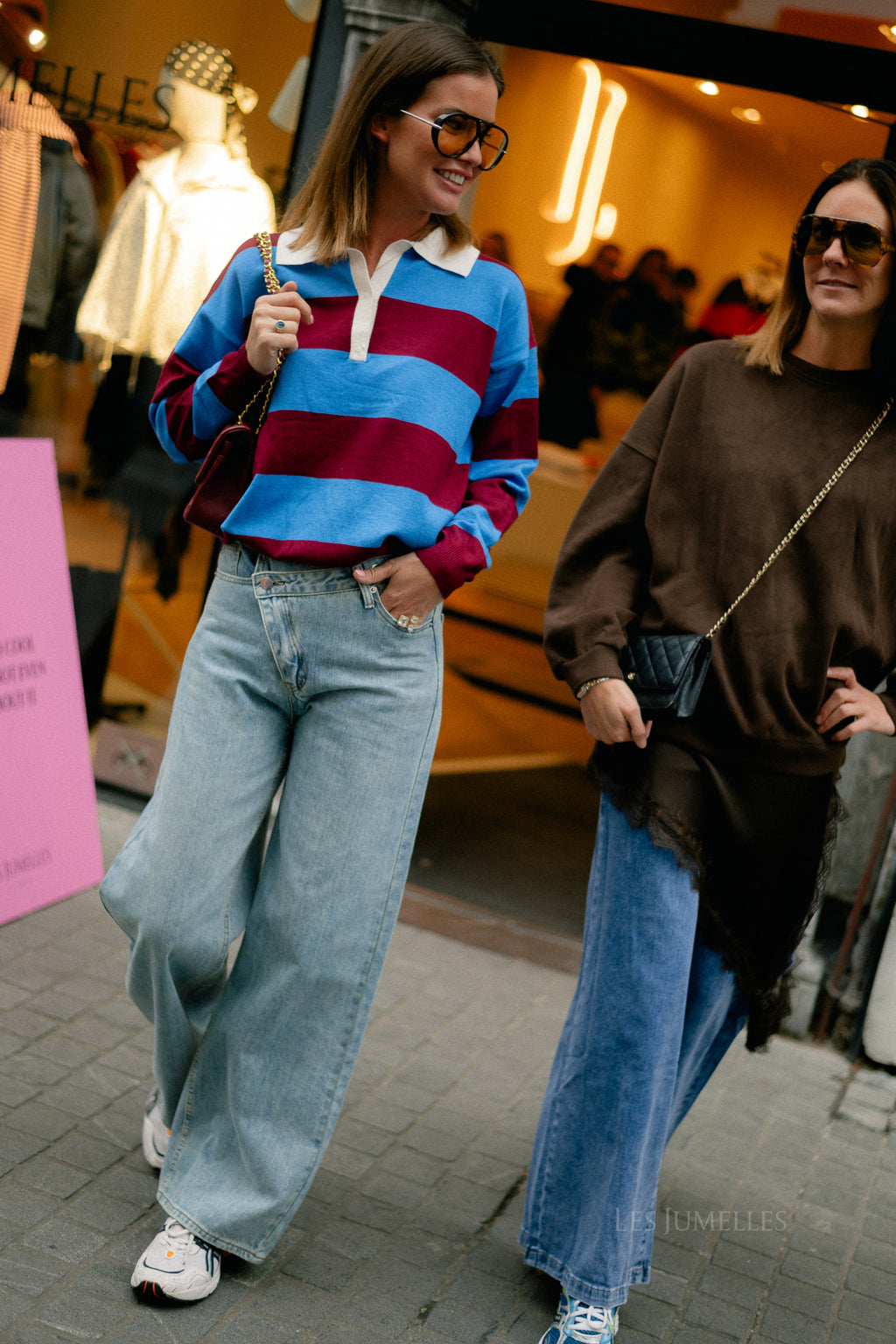 Rena asymmetric jeans light blue