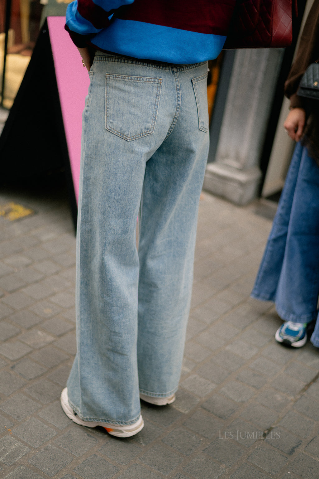 Rena asymmetric jeans light blue