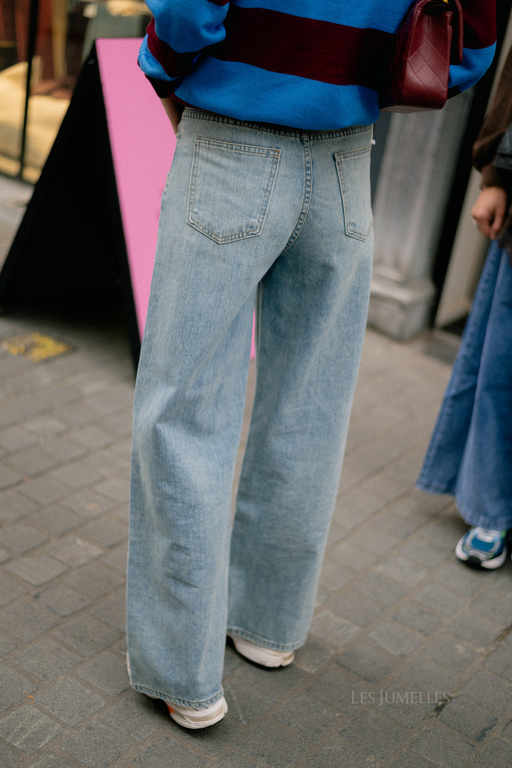 Rena asymmetric jeans light blue