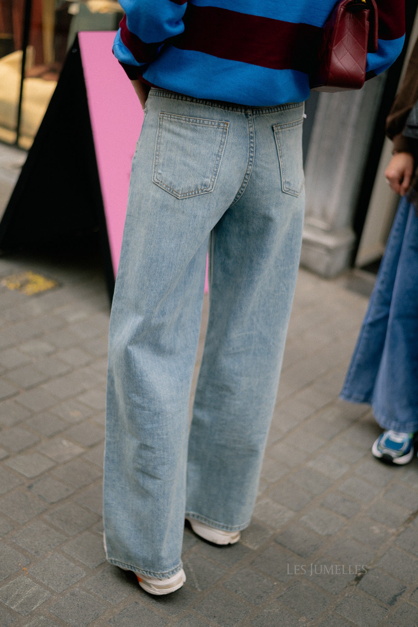 Rena asymmetric jeans light blue